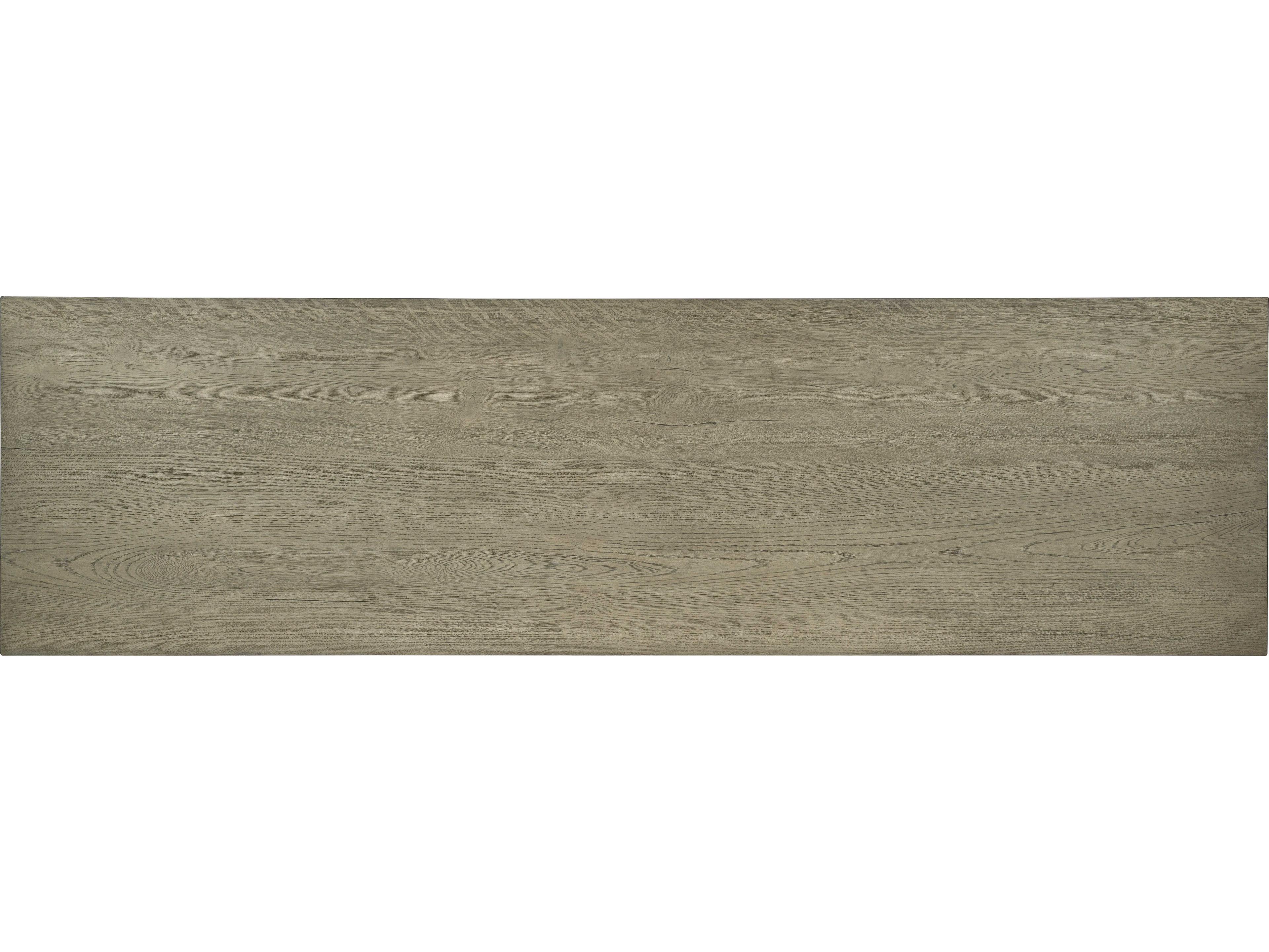 Hooker Furniture Linville Falls Wood Gray Oak Secretary Desk with Two Files