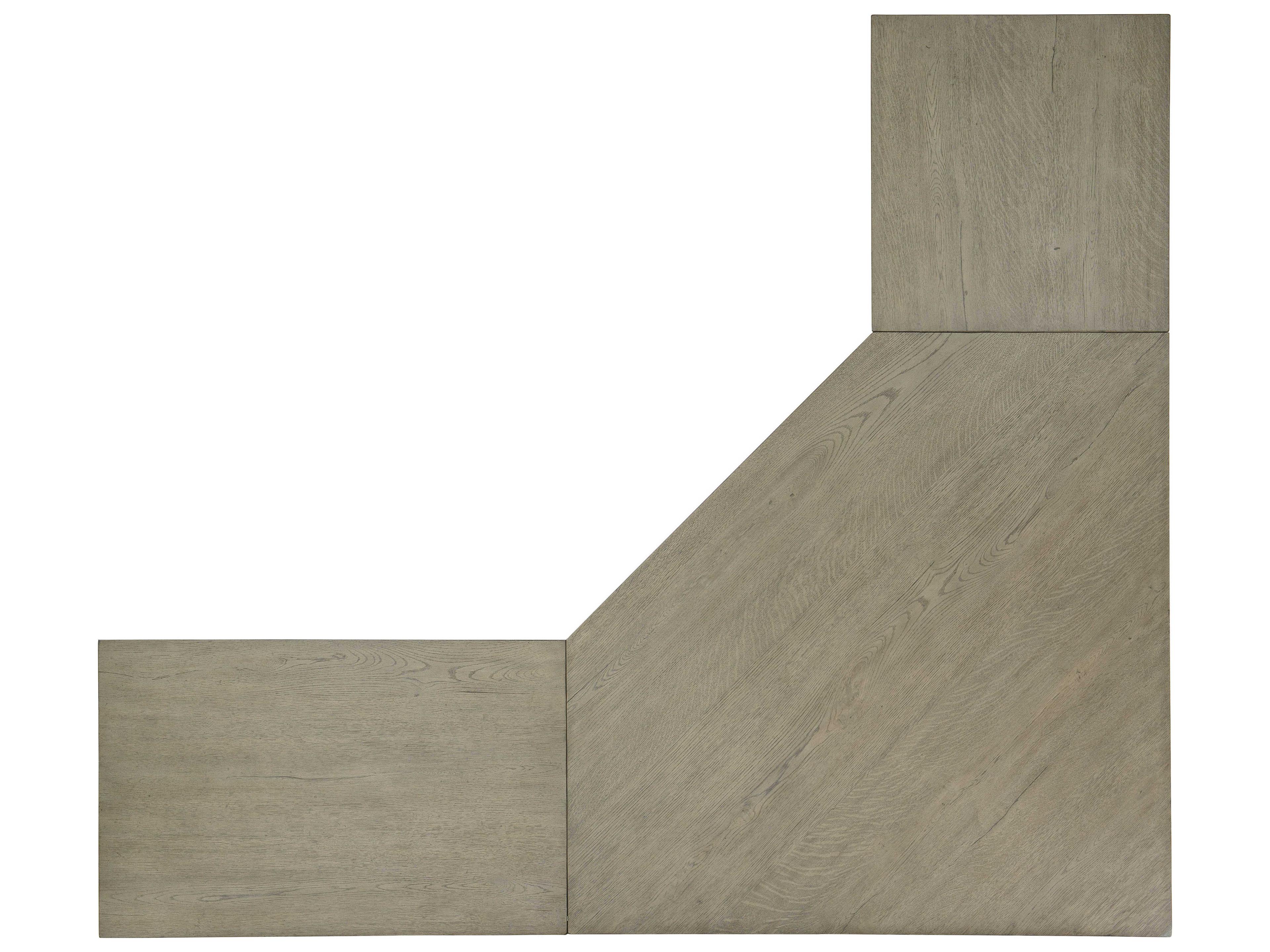 Hooker Furniture Linville Falls Wood Gray Oak Corner Desk