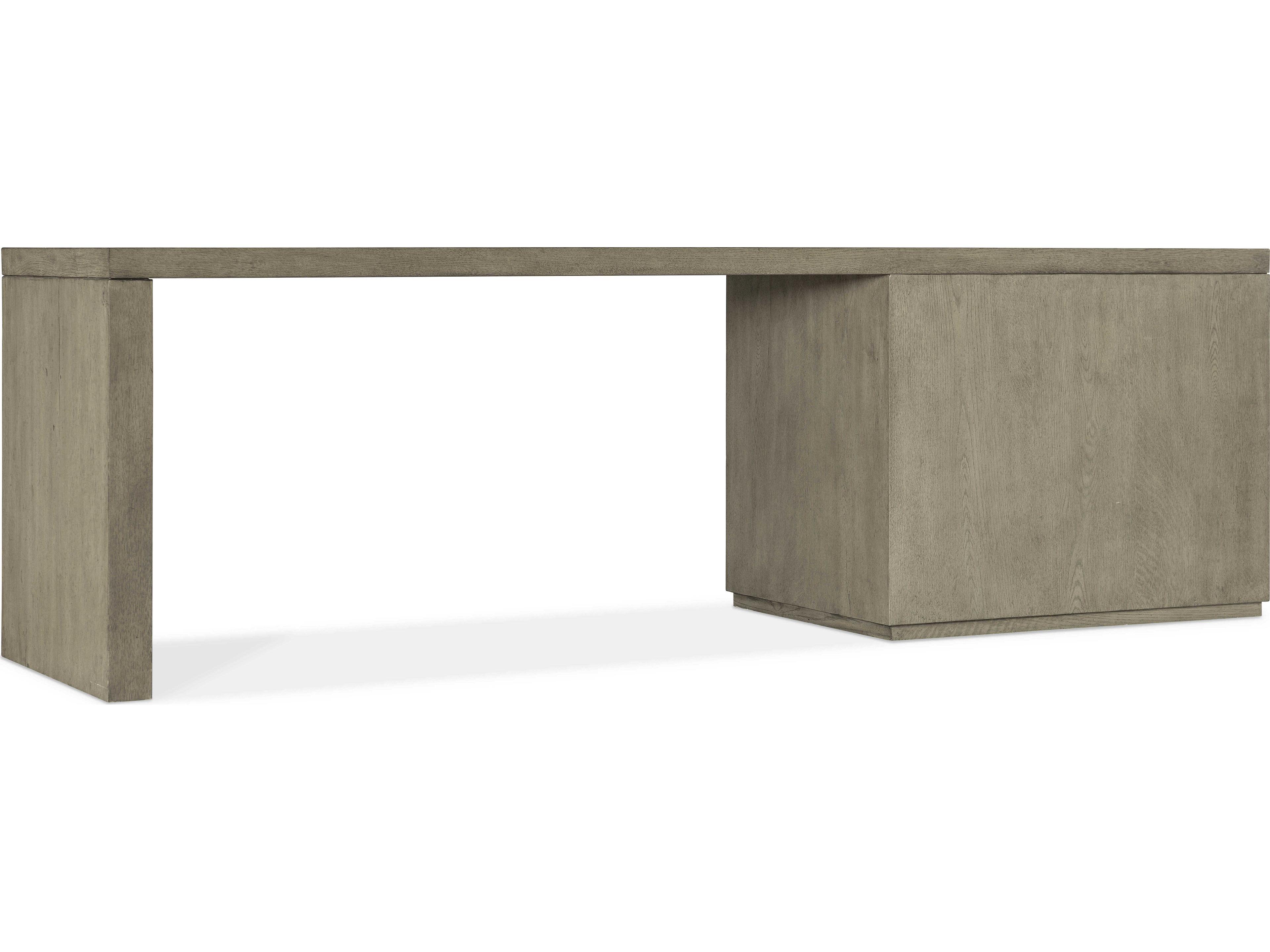 Hooker Furniture Linville Falls Wood Gray Oak Secretary Desk