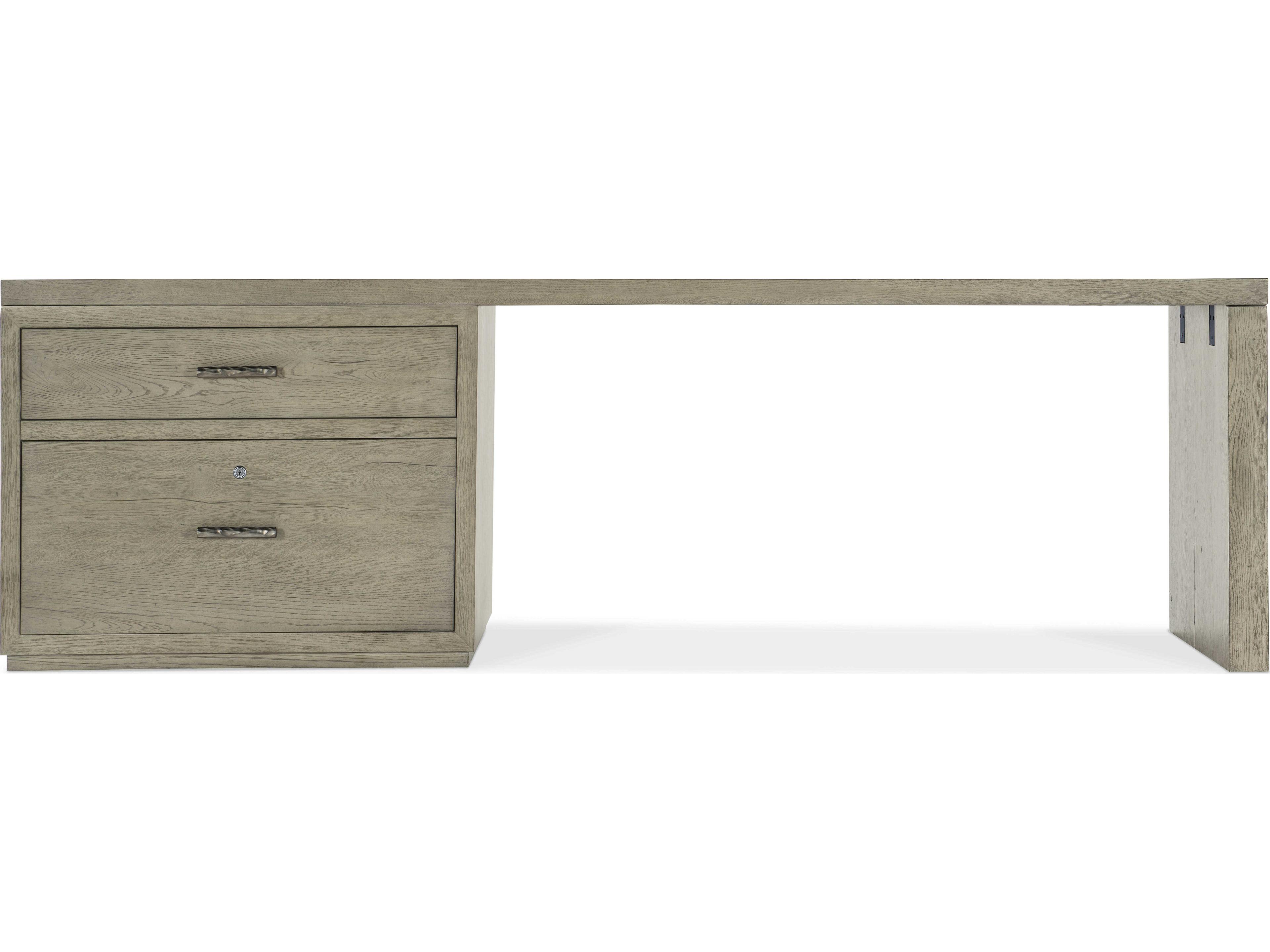 Hooker Furniture Linville Falls Wood Gray Oak Secretary Desk