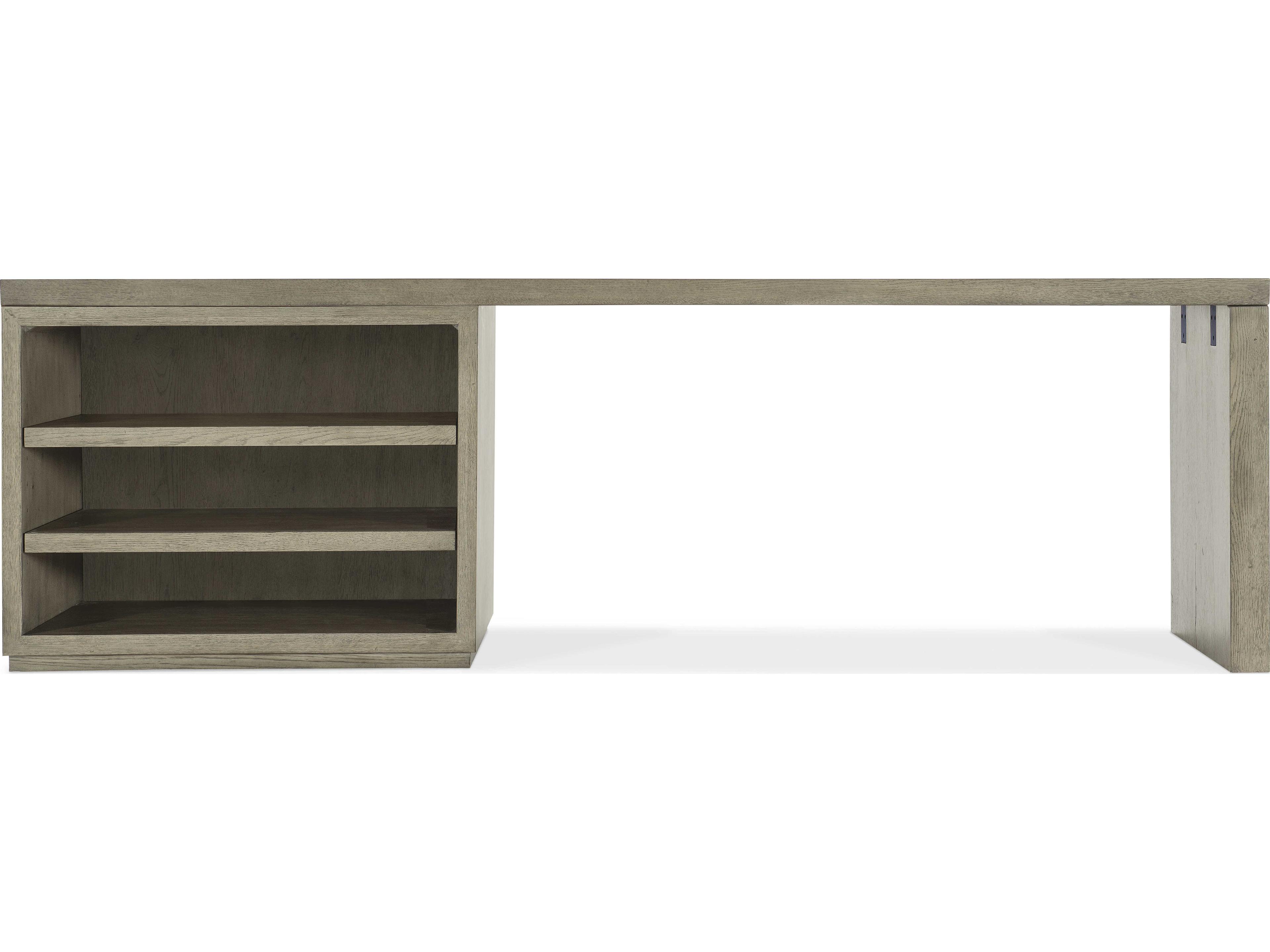 Hooker Furniture Linville Falls Wood Gray Oak Secretary Desk