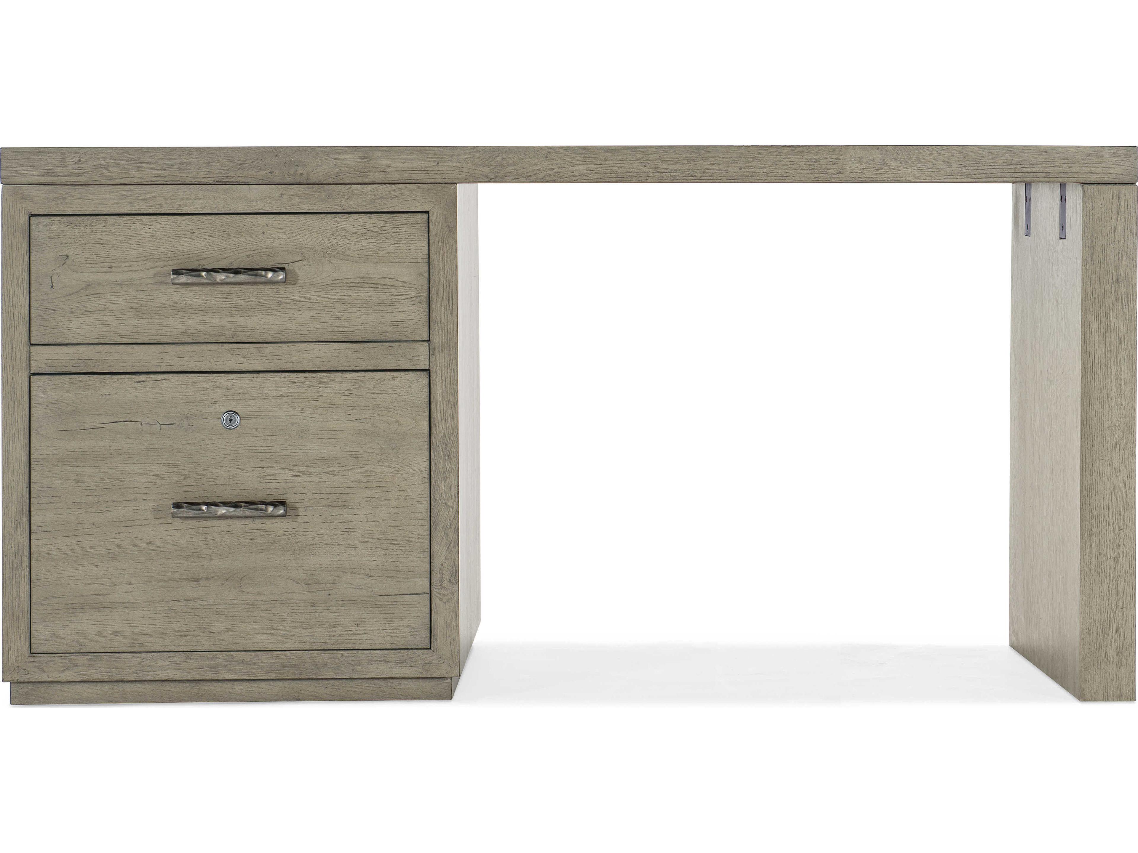 Hooker Furniture Linville Falls Wood Gray Oak Secretary Desk