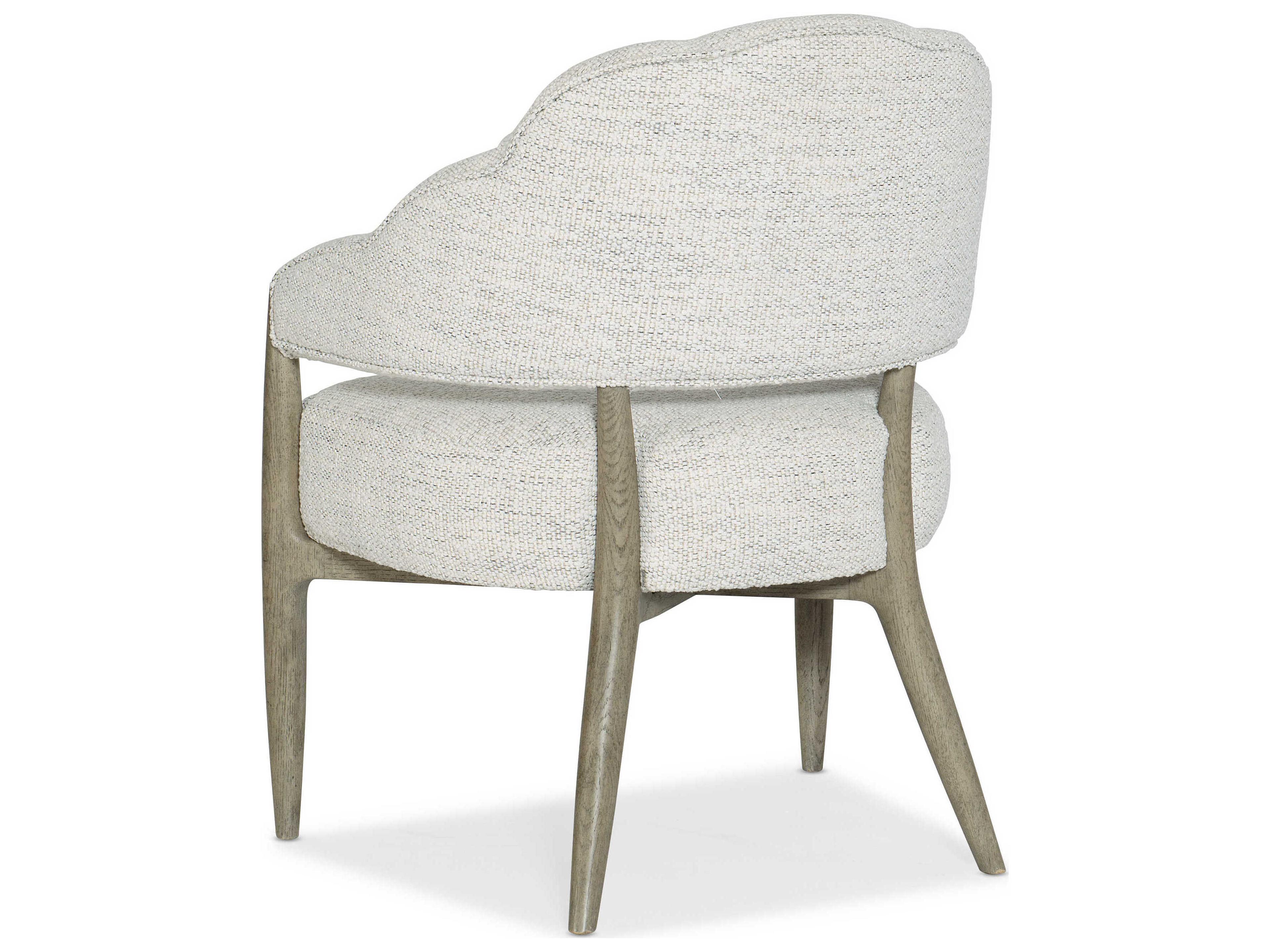 Luxecor Heritage Gray Upholstered Arm Dining Chair