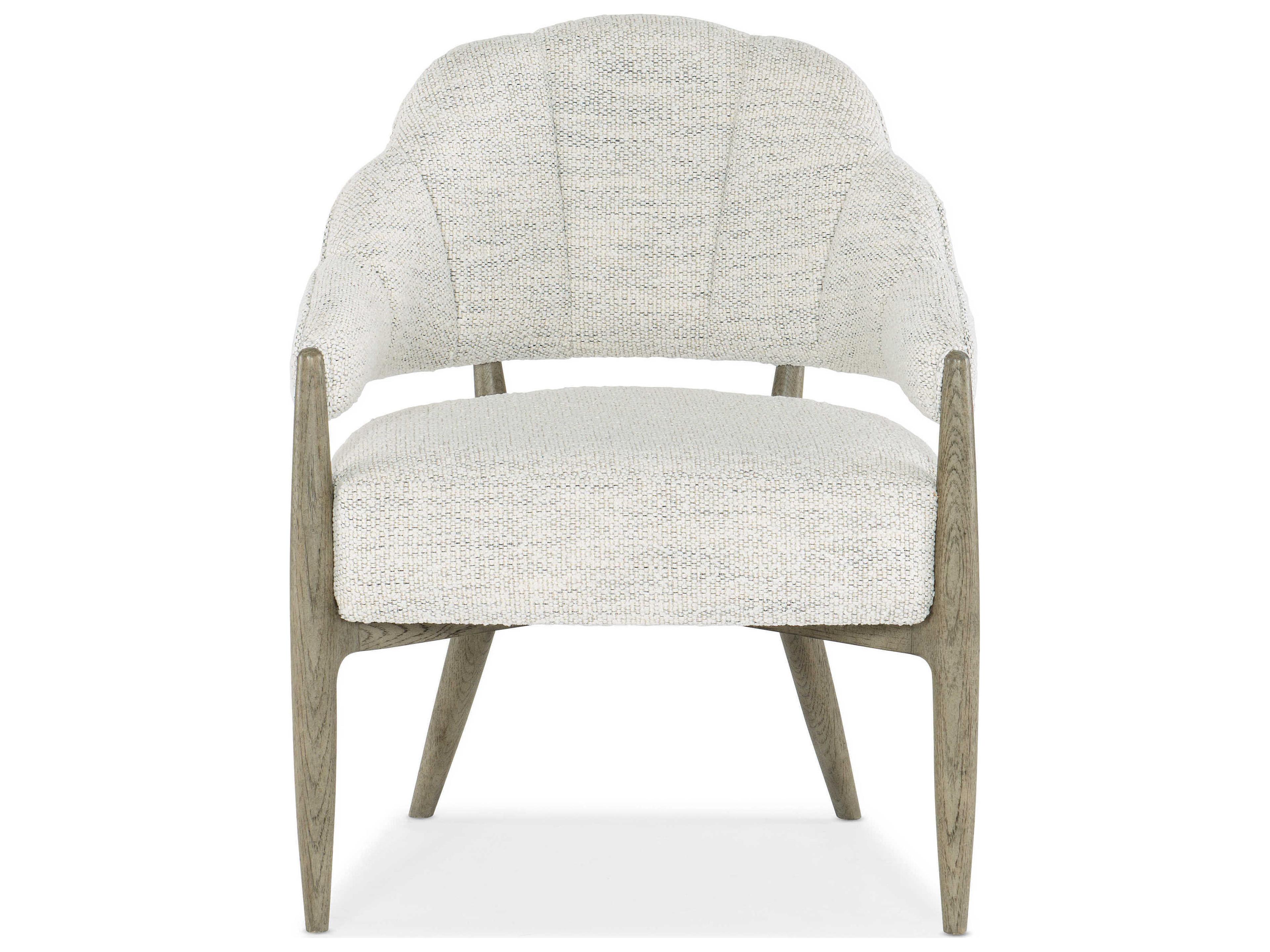 Luxecor Heritage Gray Upholstered Arm Dining Chair