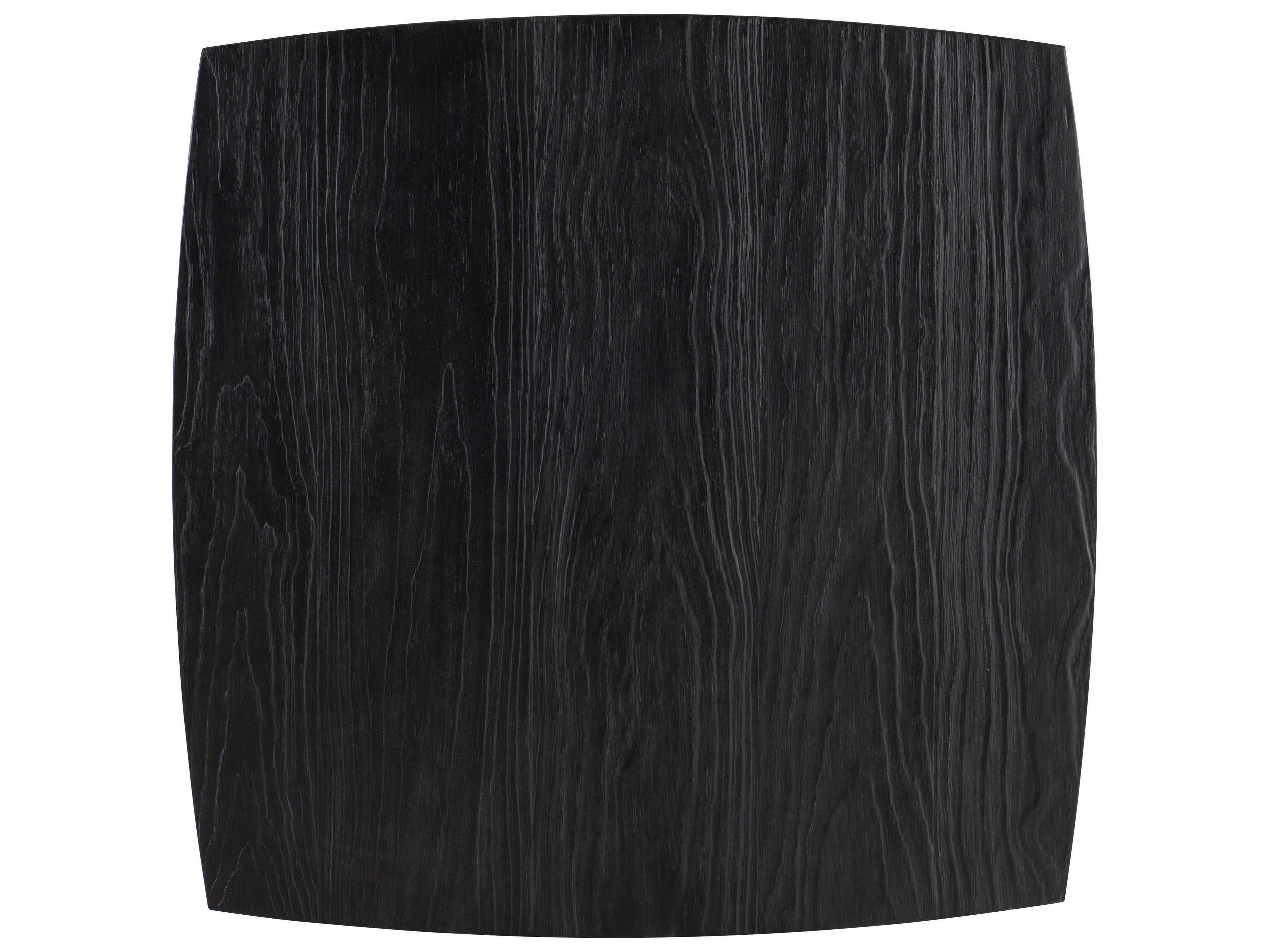 Hooker Furniture Linville Falls Shou Sugi Ban Square Wood Black Cocktail Table