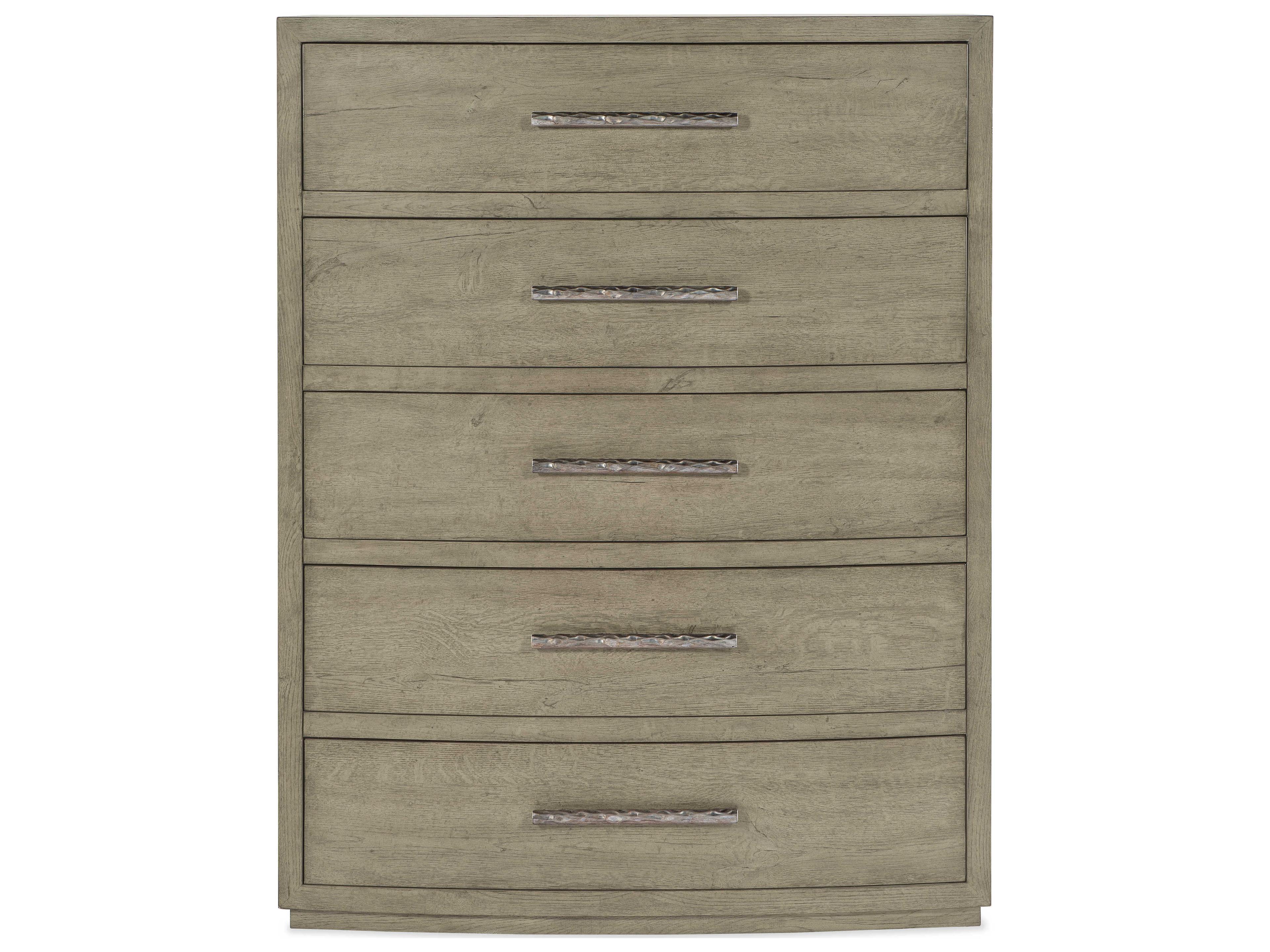 Hooker Furniture Linville Falls 5-Drawers Wood Brown Oak Accent Chest