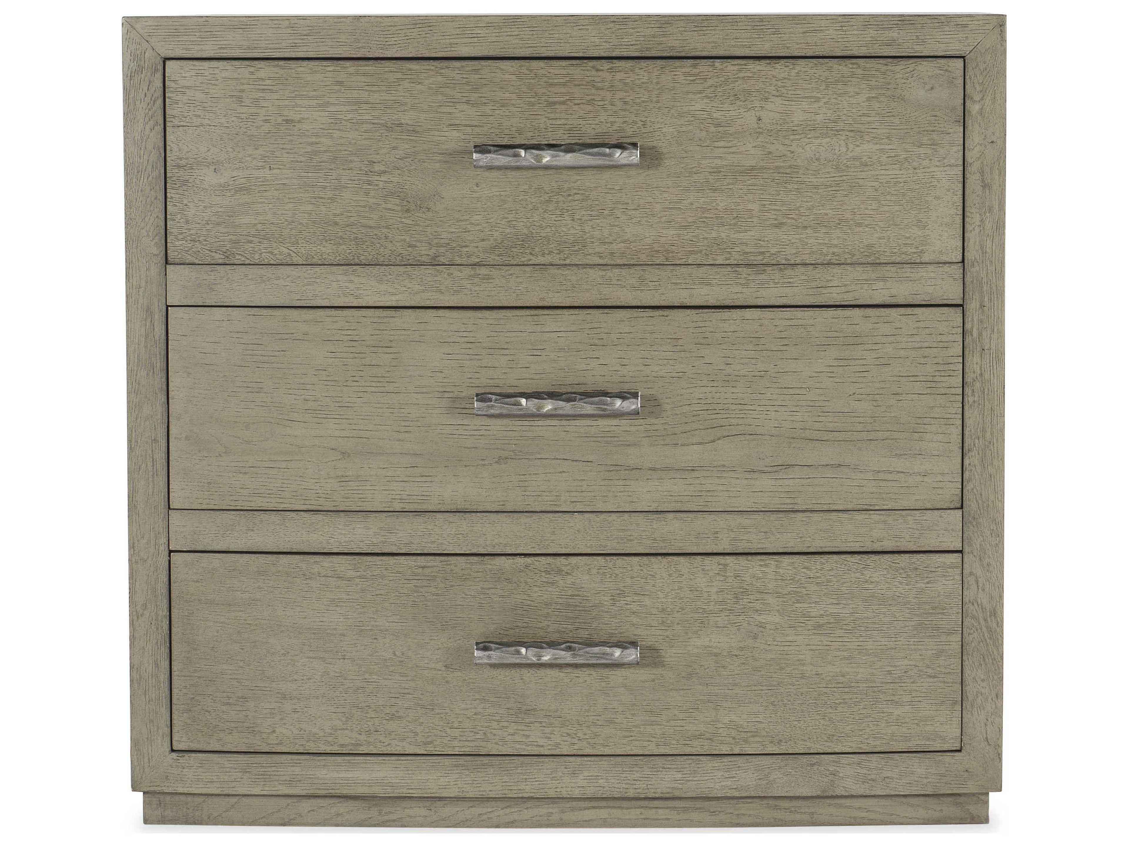 Luxecor Heritage Ashford 3-Drawers Gray Oak Wood Nightstand