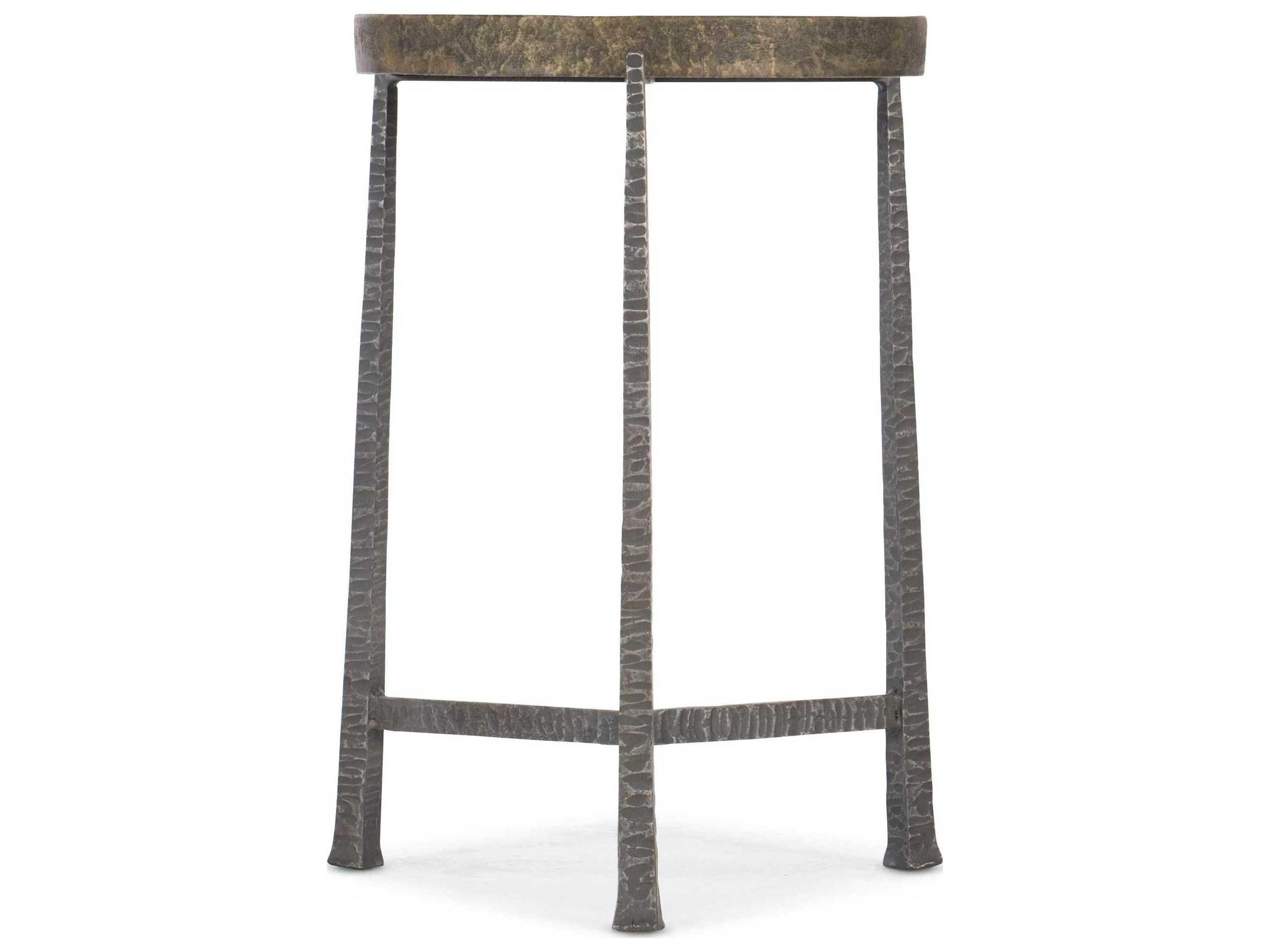 Heritage Funda Round Metal Gold End Table