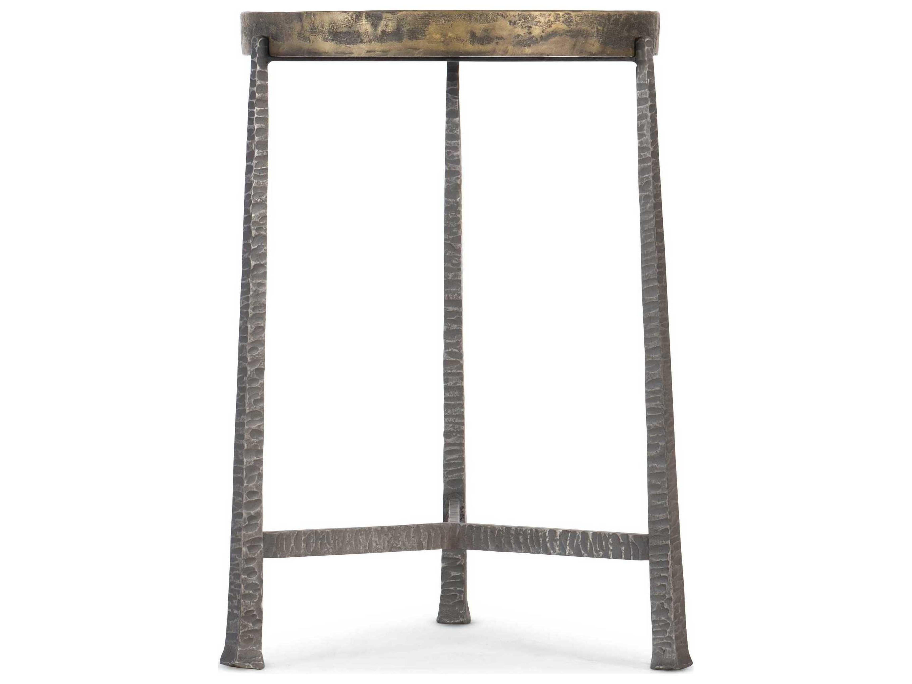 Luxecor Heritage Funda Round Metal Gold End Table