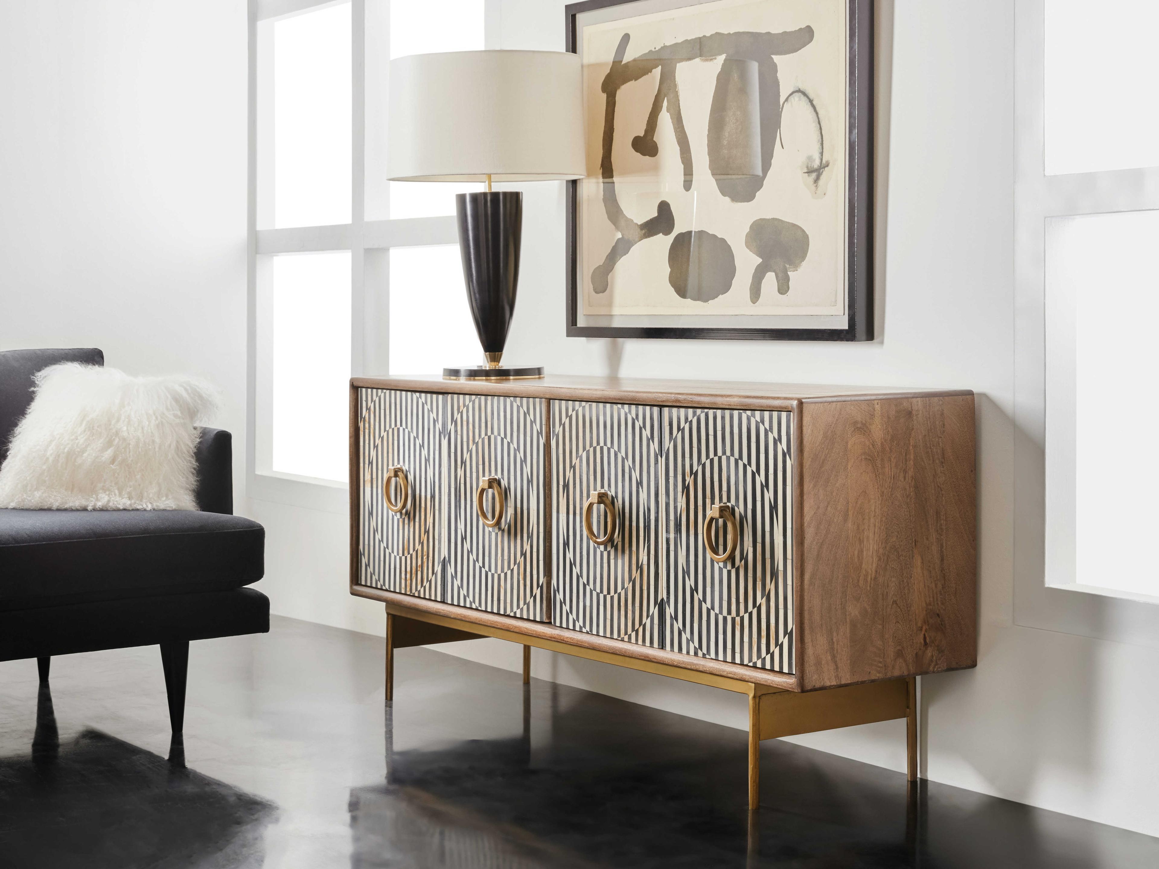 Luxecor Heritage Russell 67" Mango Wood Media Console