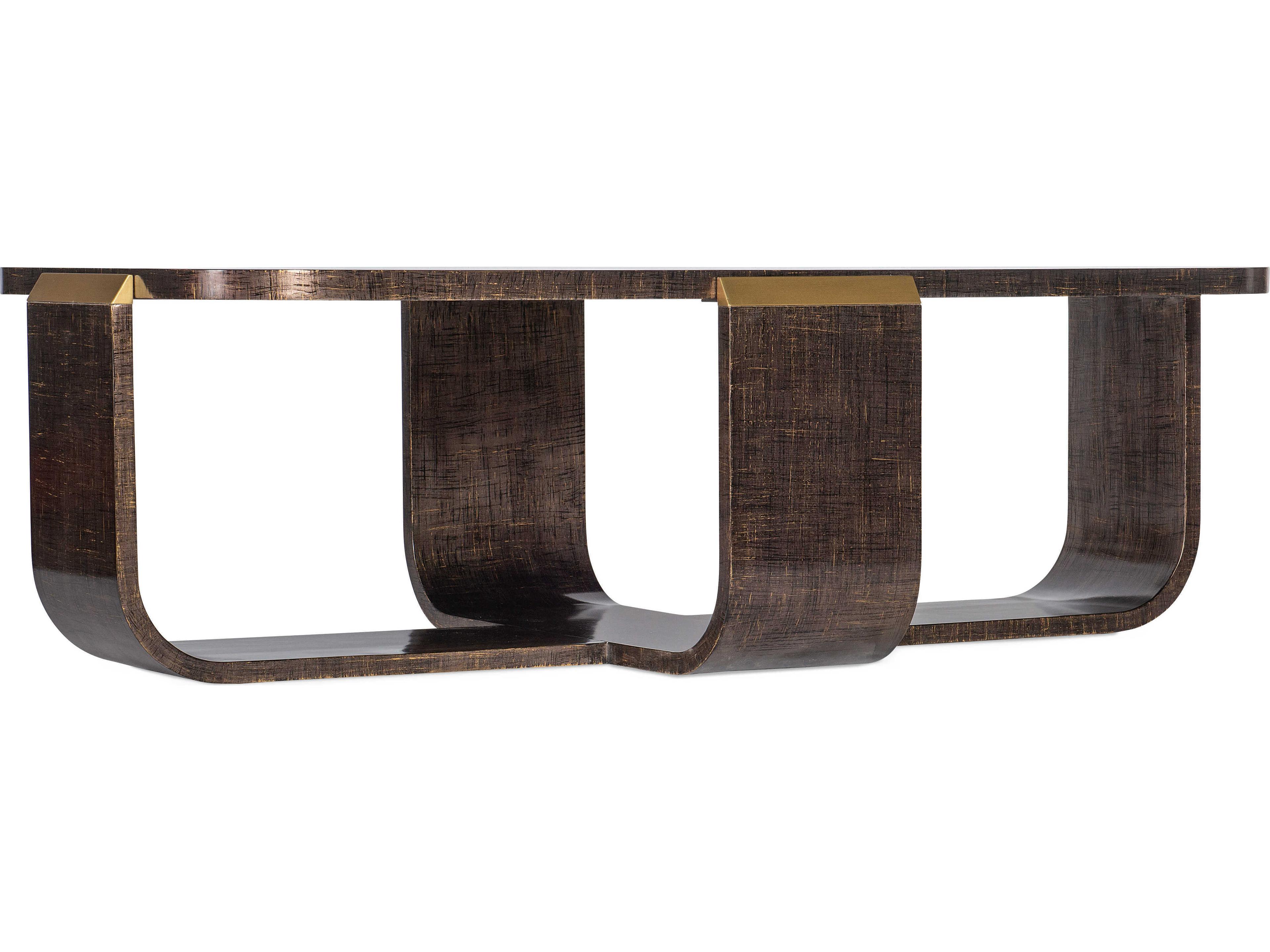 Melange Edumn Rectangular Dark Wood Cocktail Table