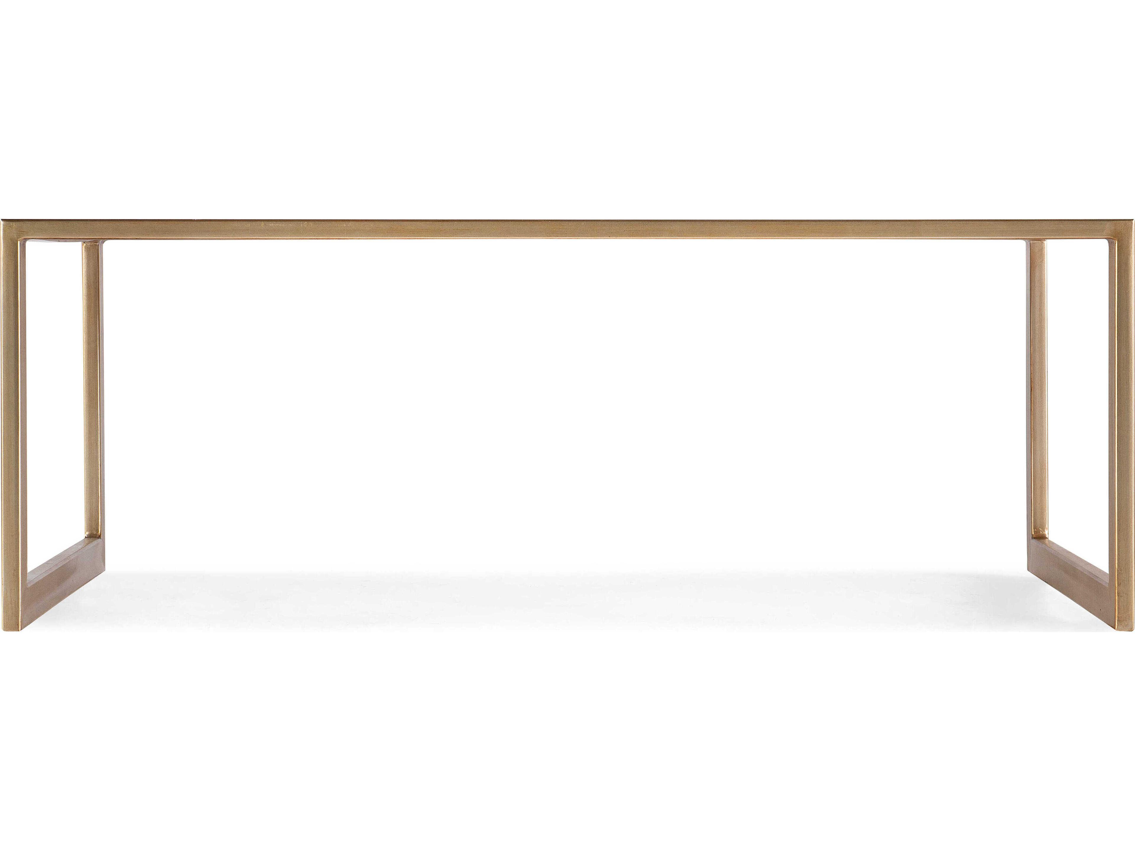 Hooker Furniture Melange Rectangular Glass Golds Coffee Table