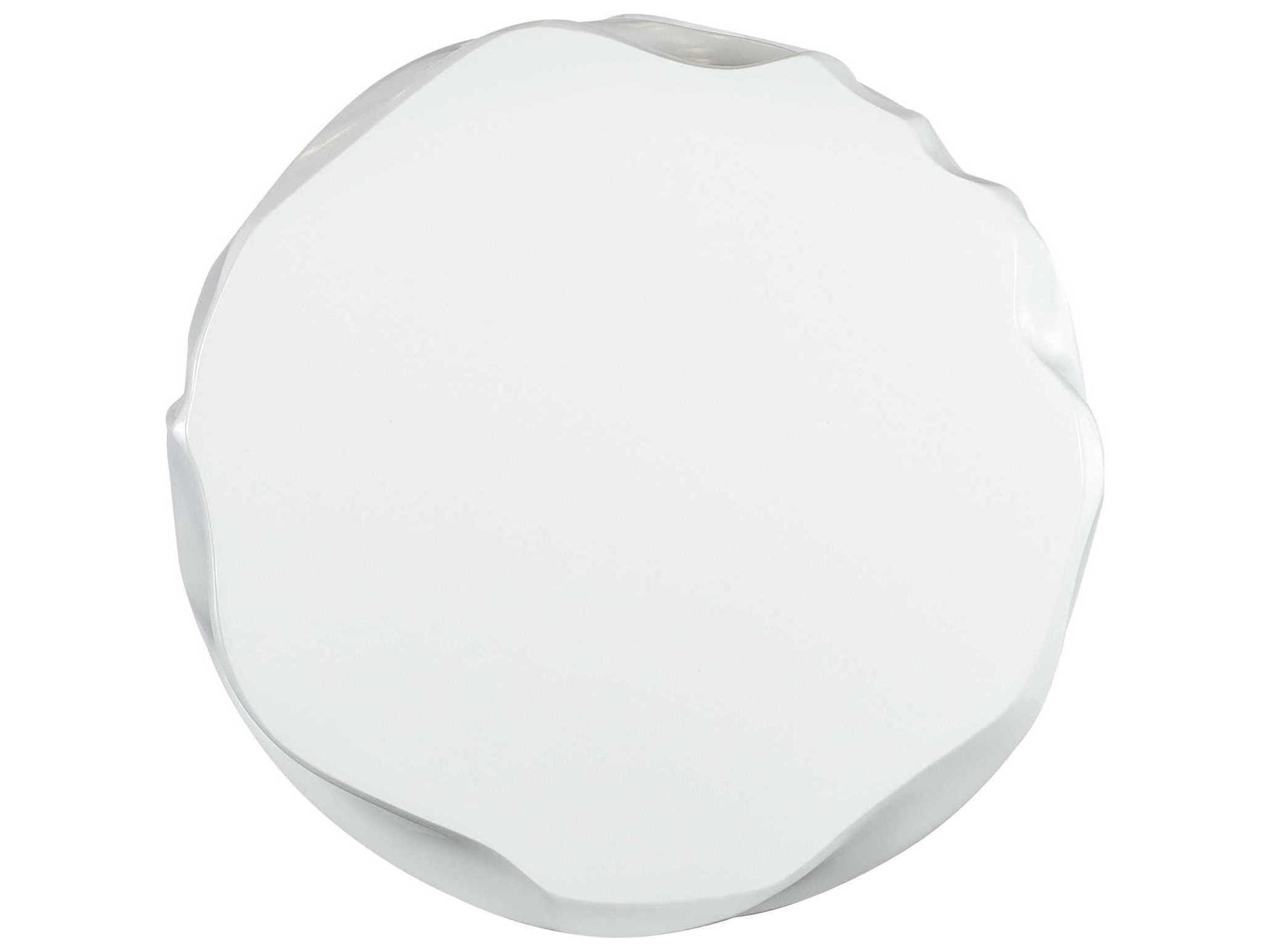 Hooker Furniture Melange Round Alabaster White End Table