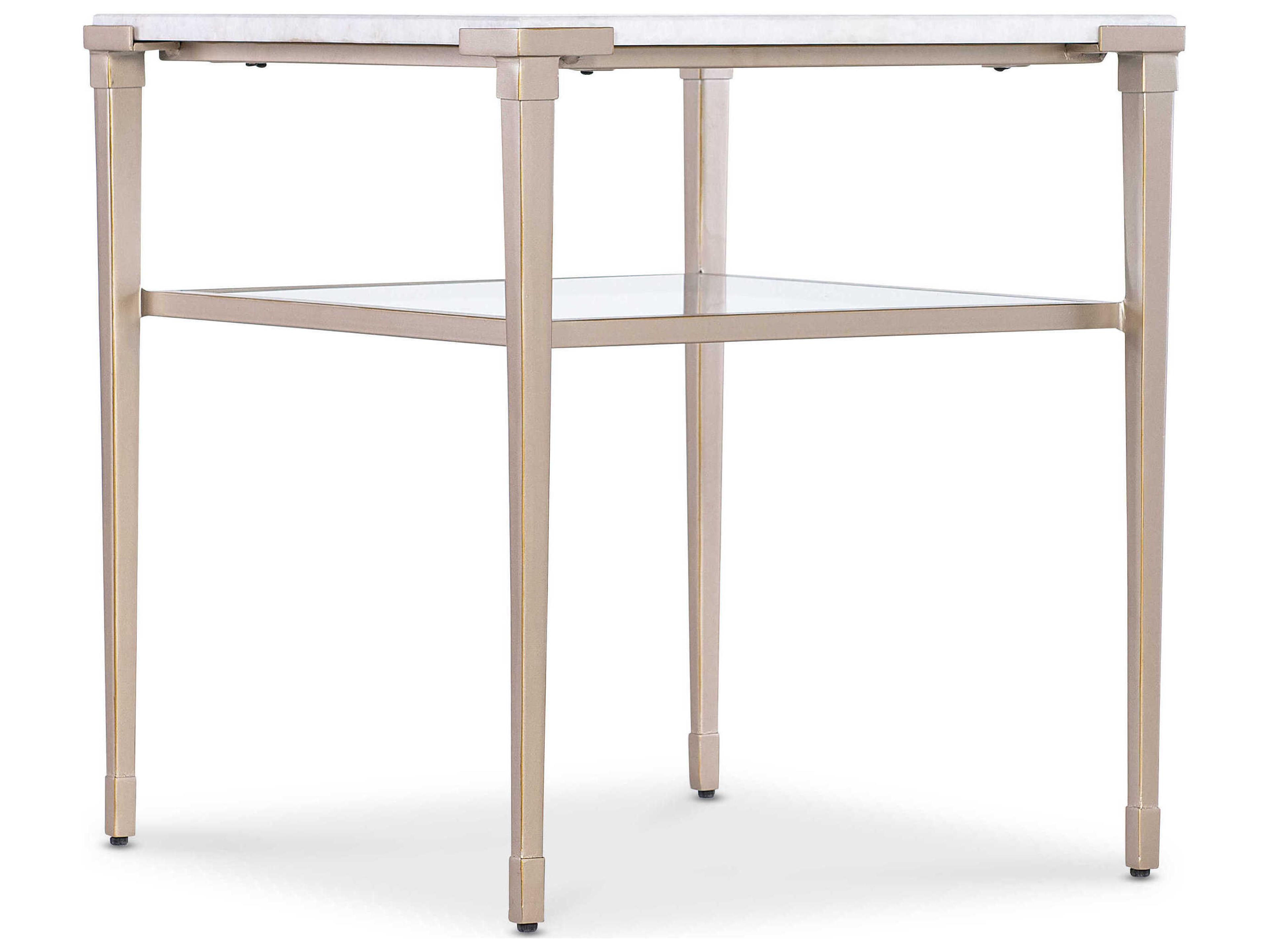 Hooker Furniture Melange Rectangular Marble End Table