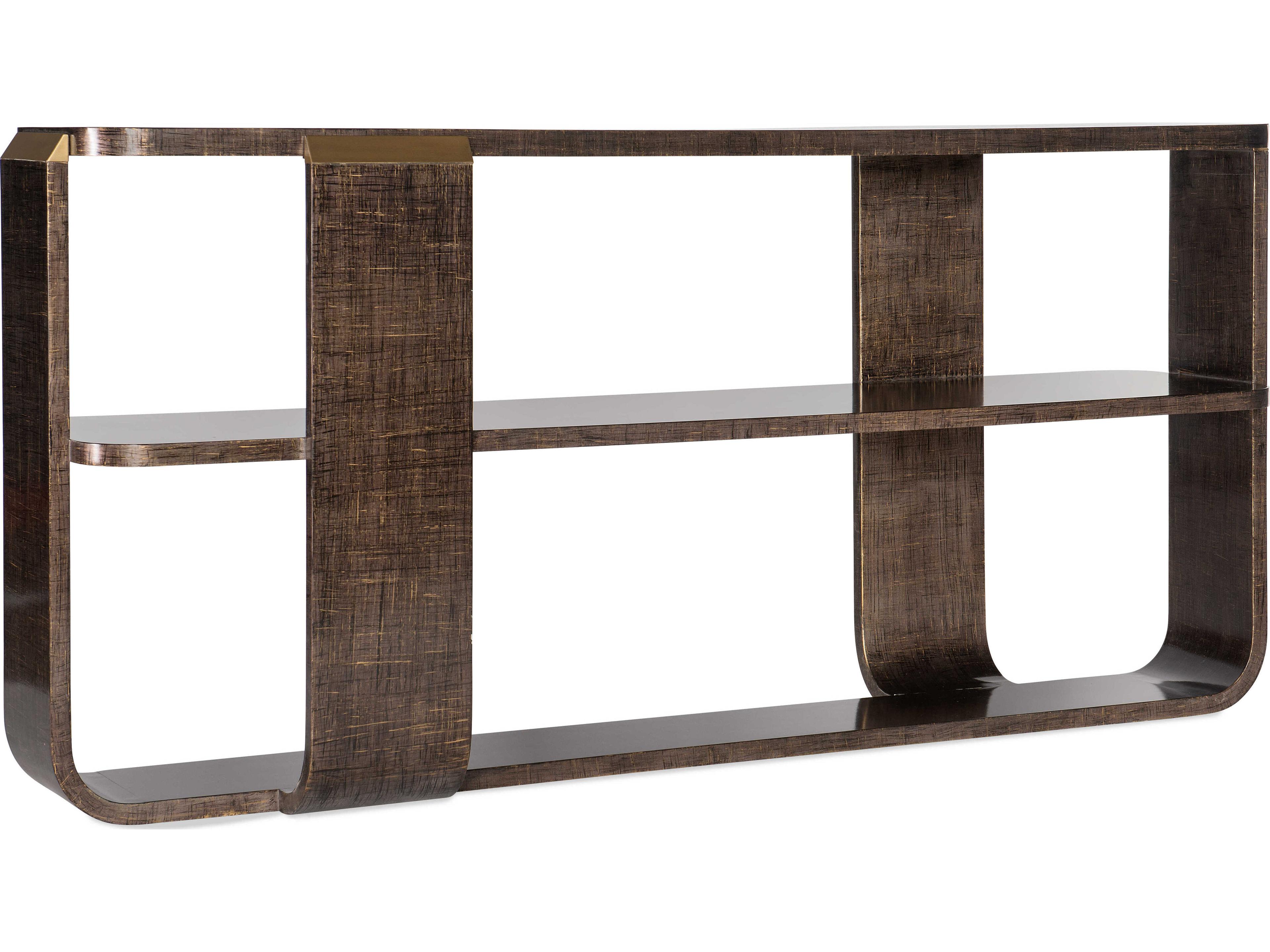 Hooker Furniture Melange Edmun Rectangular Dark Wood Console Table