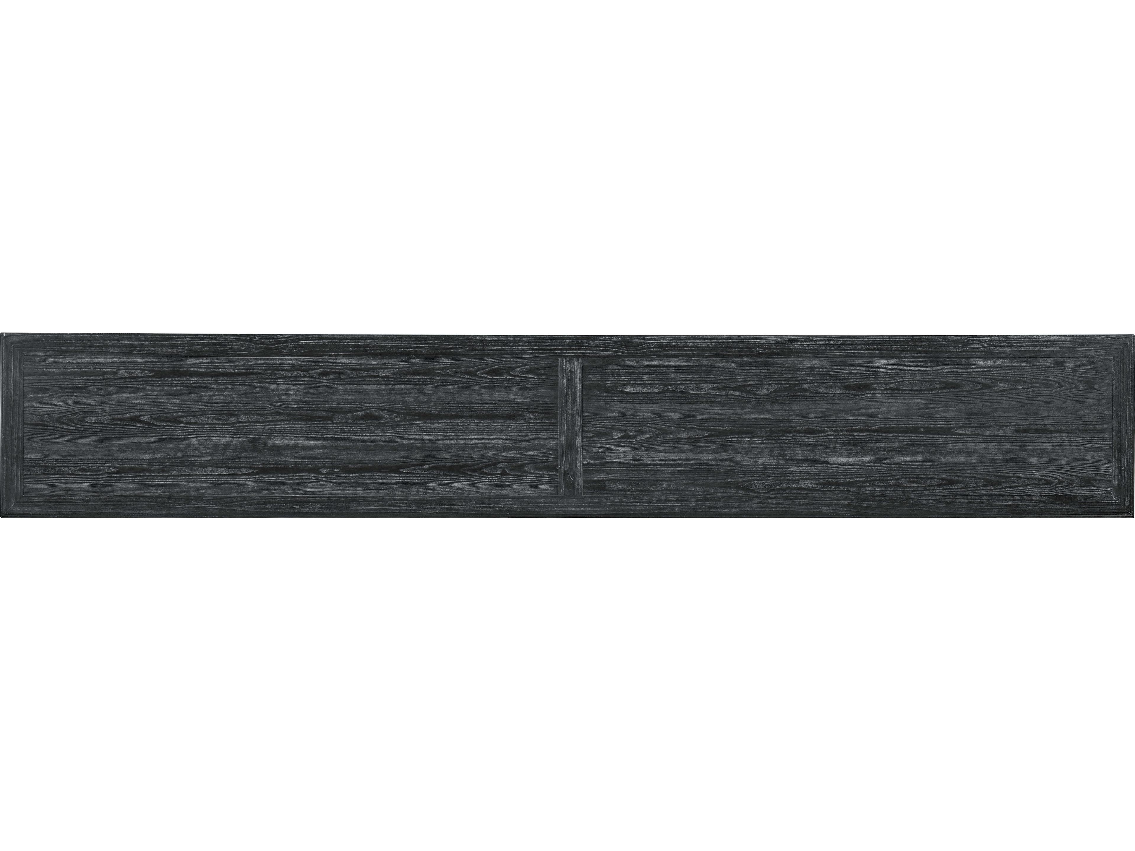 Hooker Furniture Melange Thunber Rectangular Wood Dark Charcoal Console Table