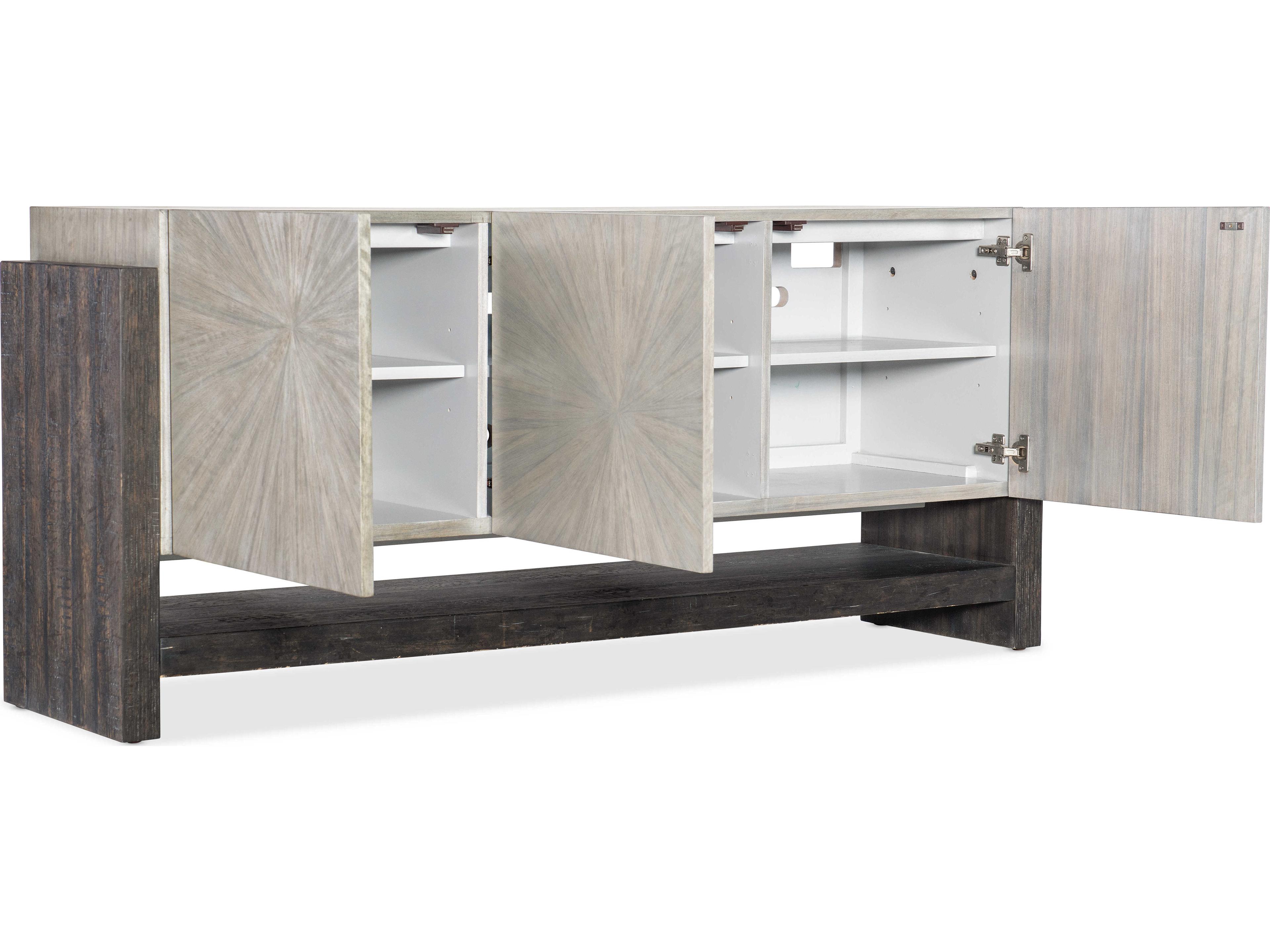 Hooker Furniture Melange 71" Oak Wood Light Sideboard