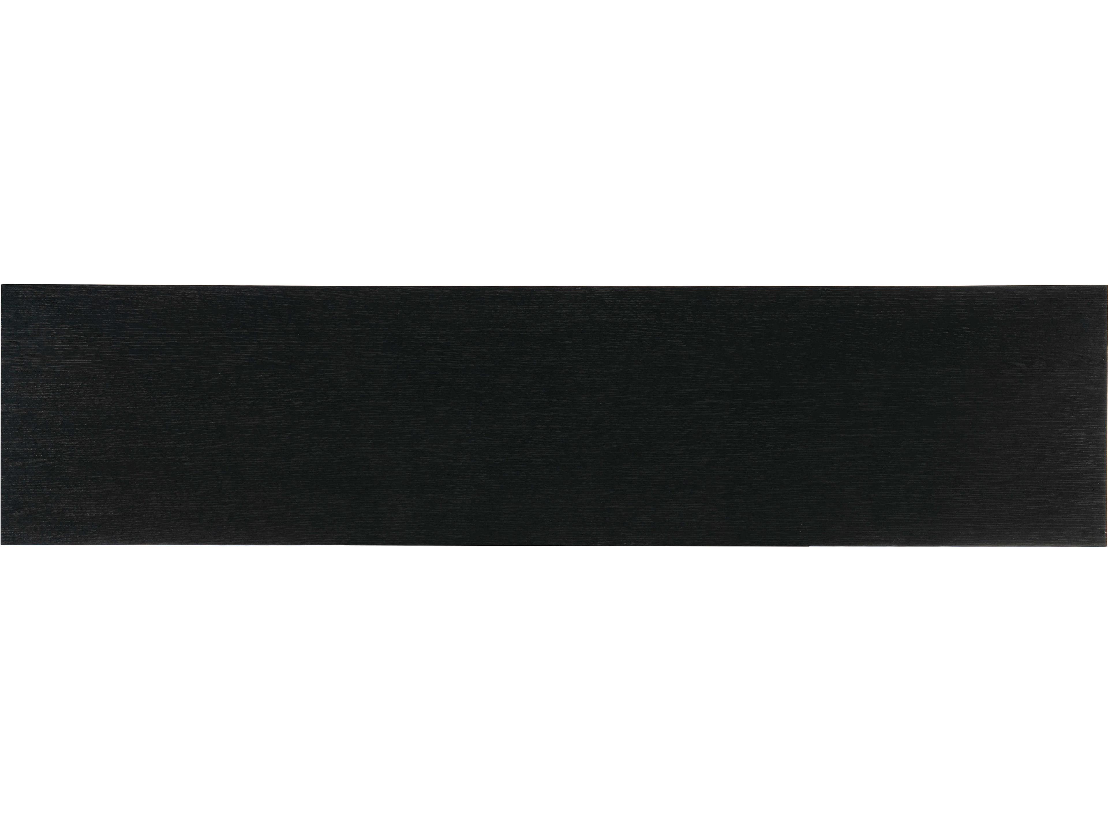 Luxecor Heritage Rockee 86" Oak Wood Black Silver Media Console