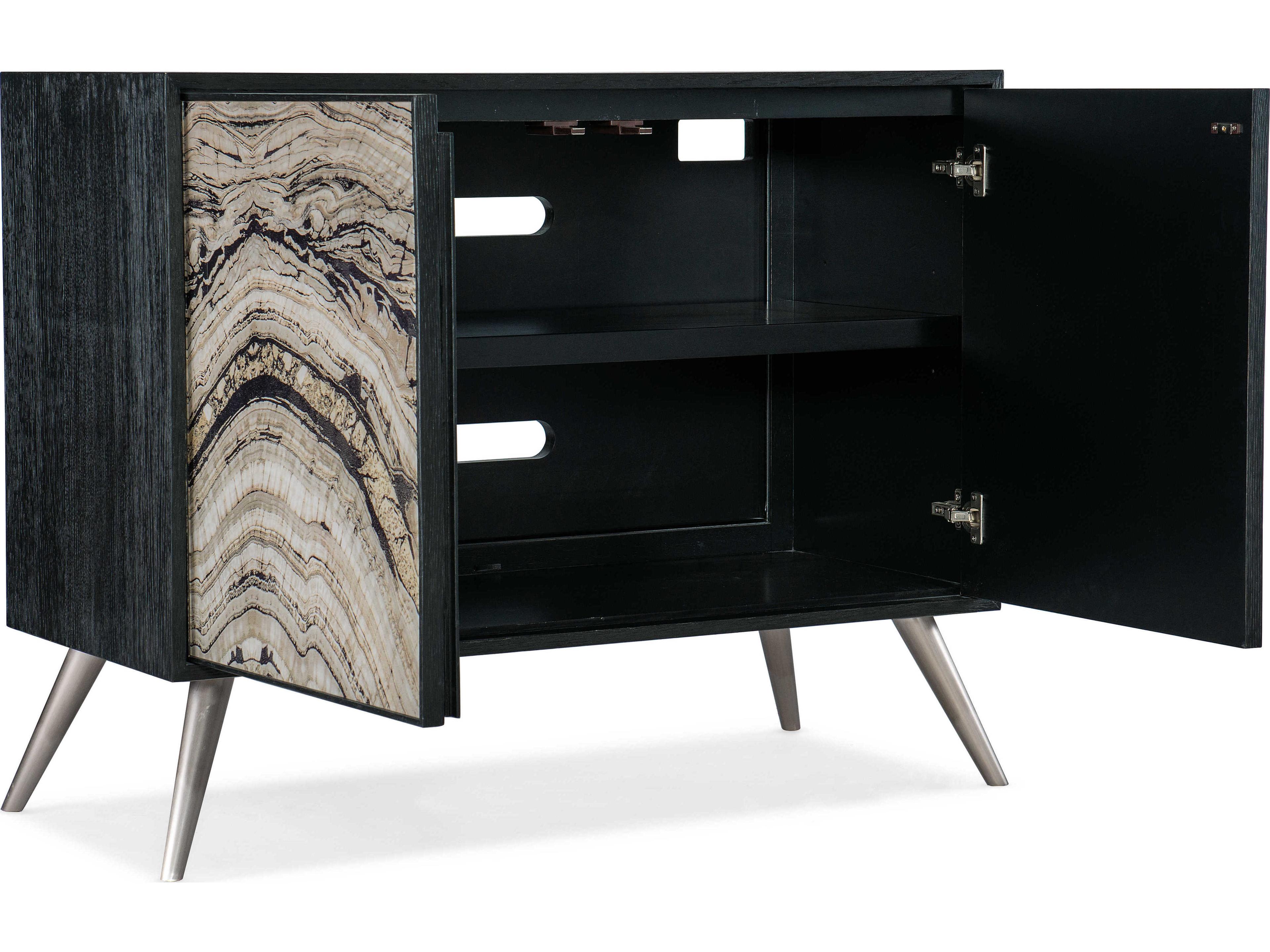 Hooker Furniture Melange Black Oak Wood Accent Chest