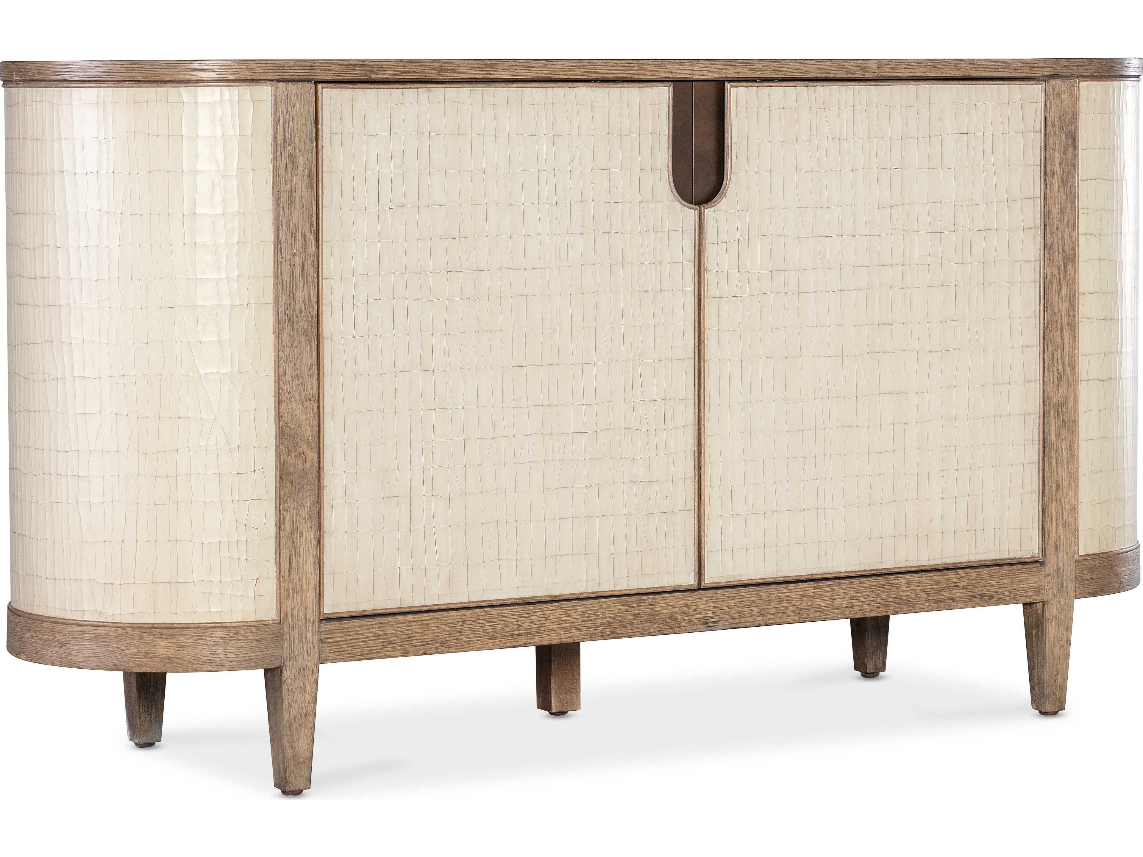 Hooker Furniture Melange Arbor 64" Oak Wood Light Tan Credenza Sideboard