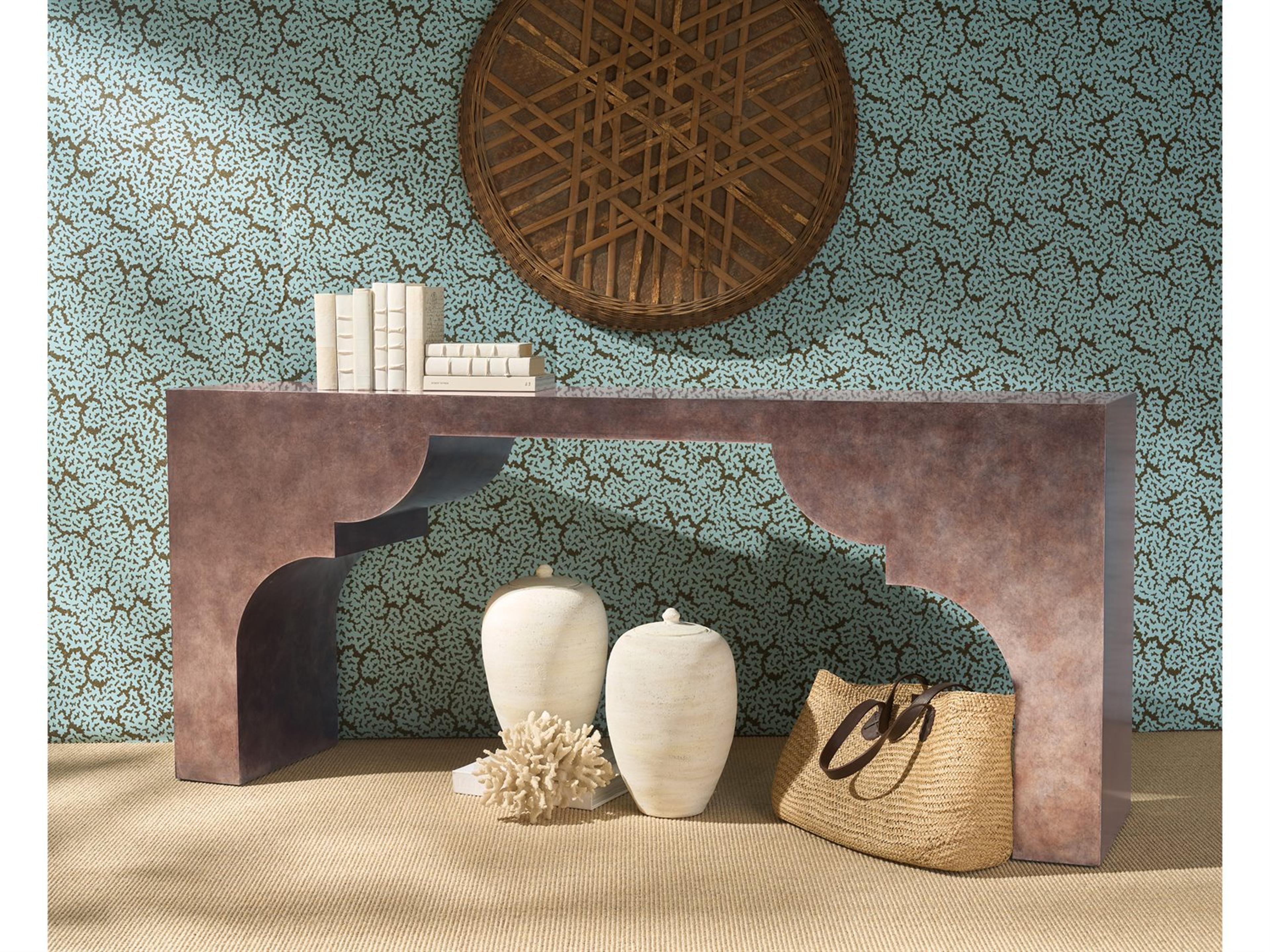 Hooker Furniture Melange Rectangular Wood Console Table