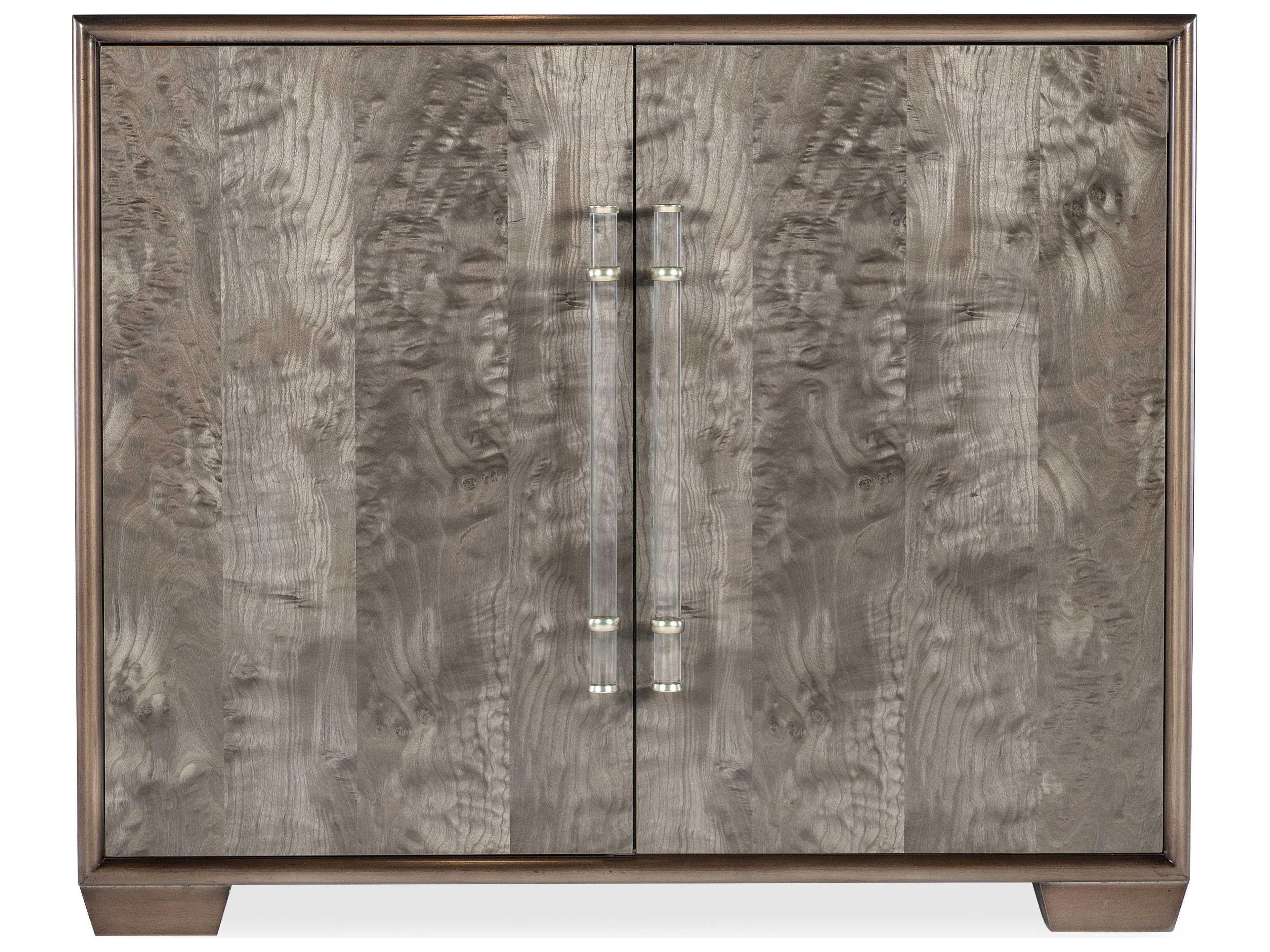 Hooker Furniture Melange Dorian Brown Wood BurlBrown Wood Accent Chest