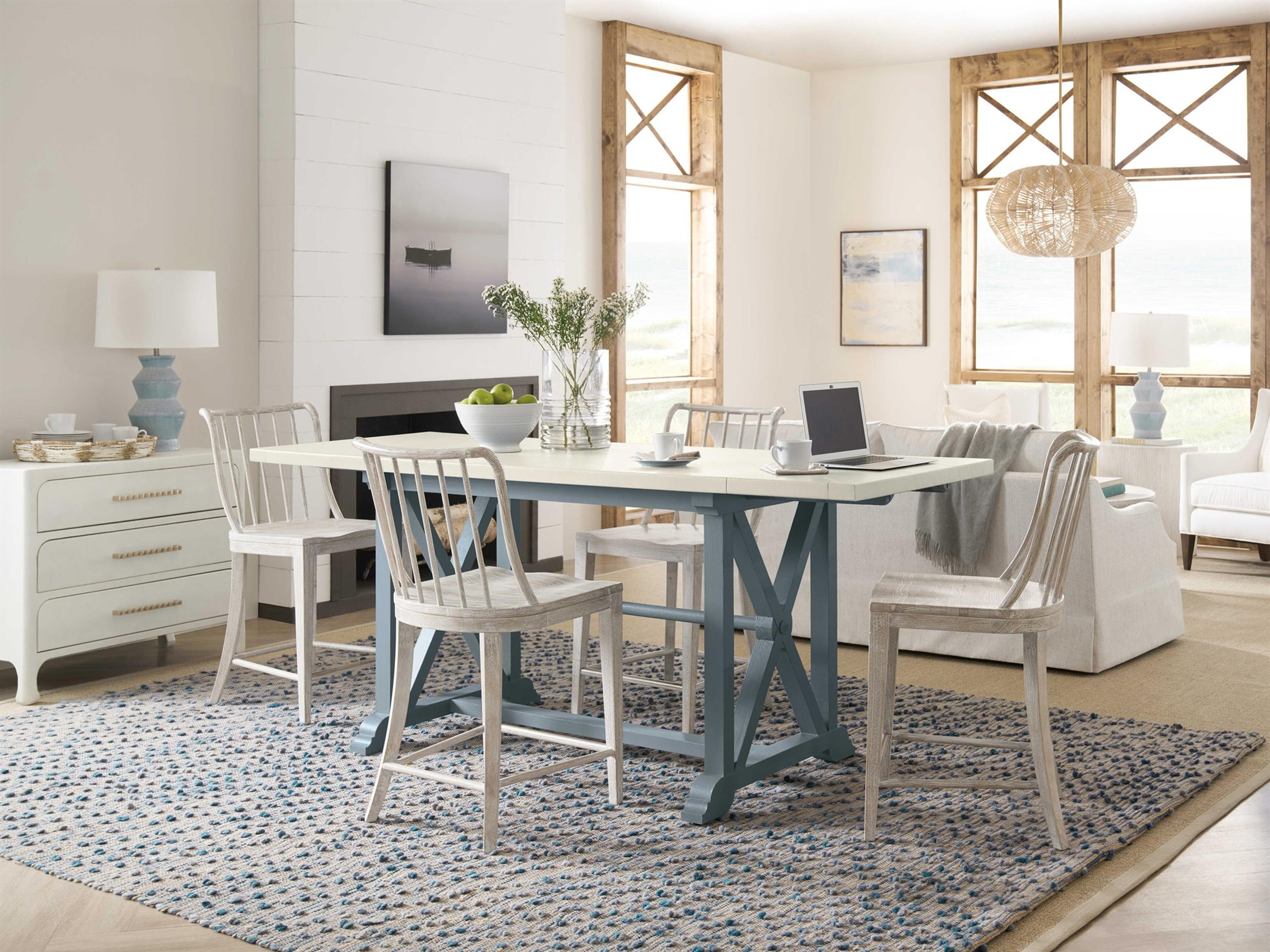 Serenity Oak Wood Counter Dining Room Set