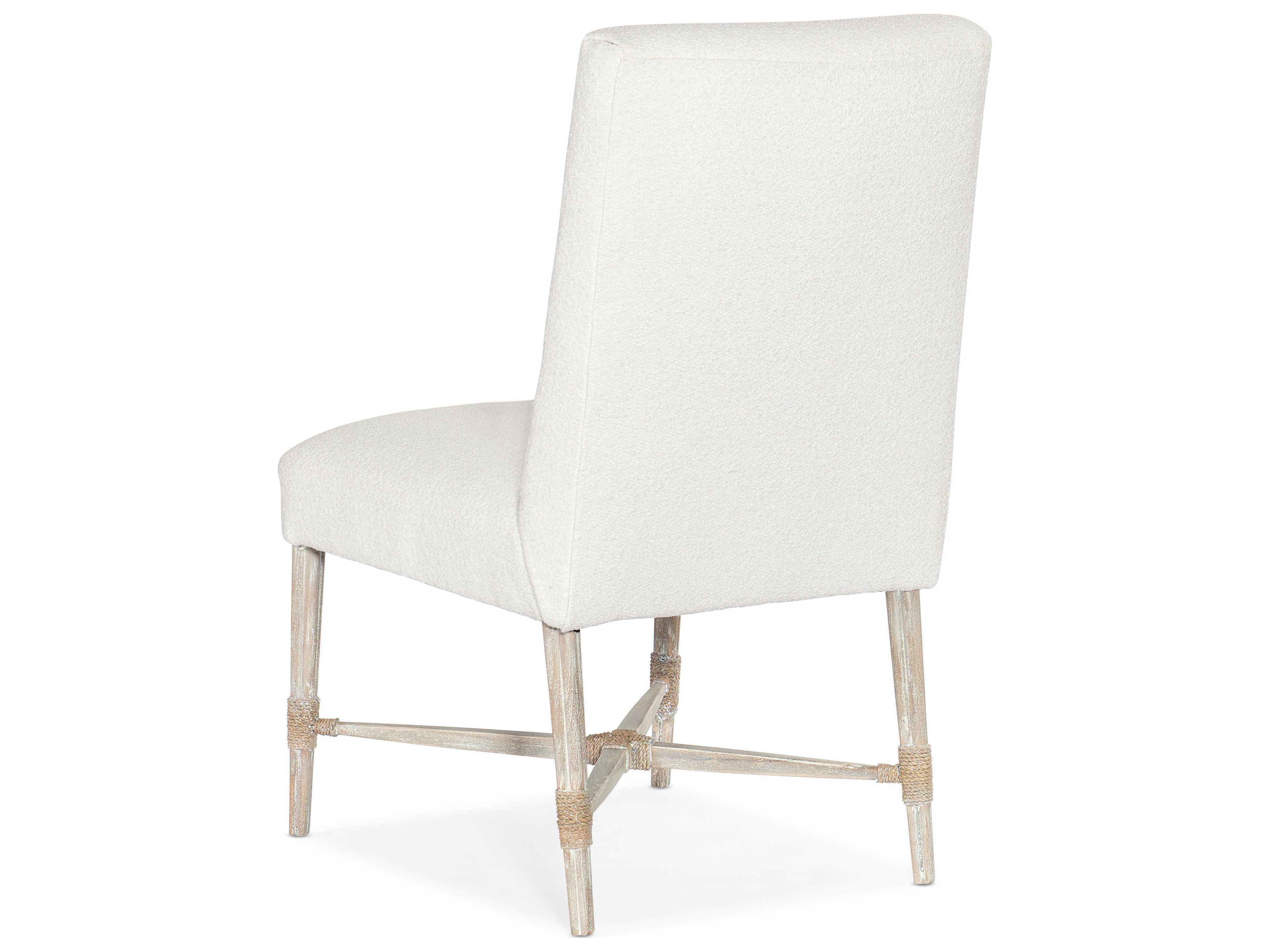 Hooker Furniture Serenity Beech Wood White Upholstered Side Dining Chair
