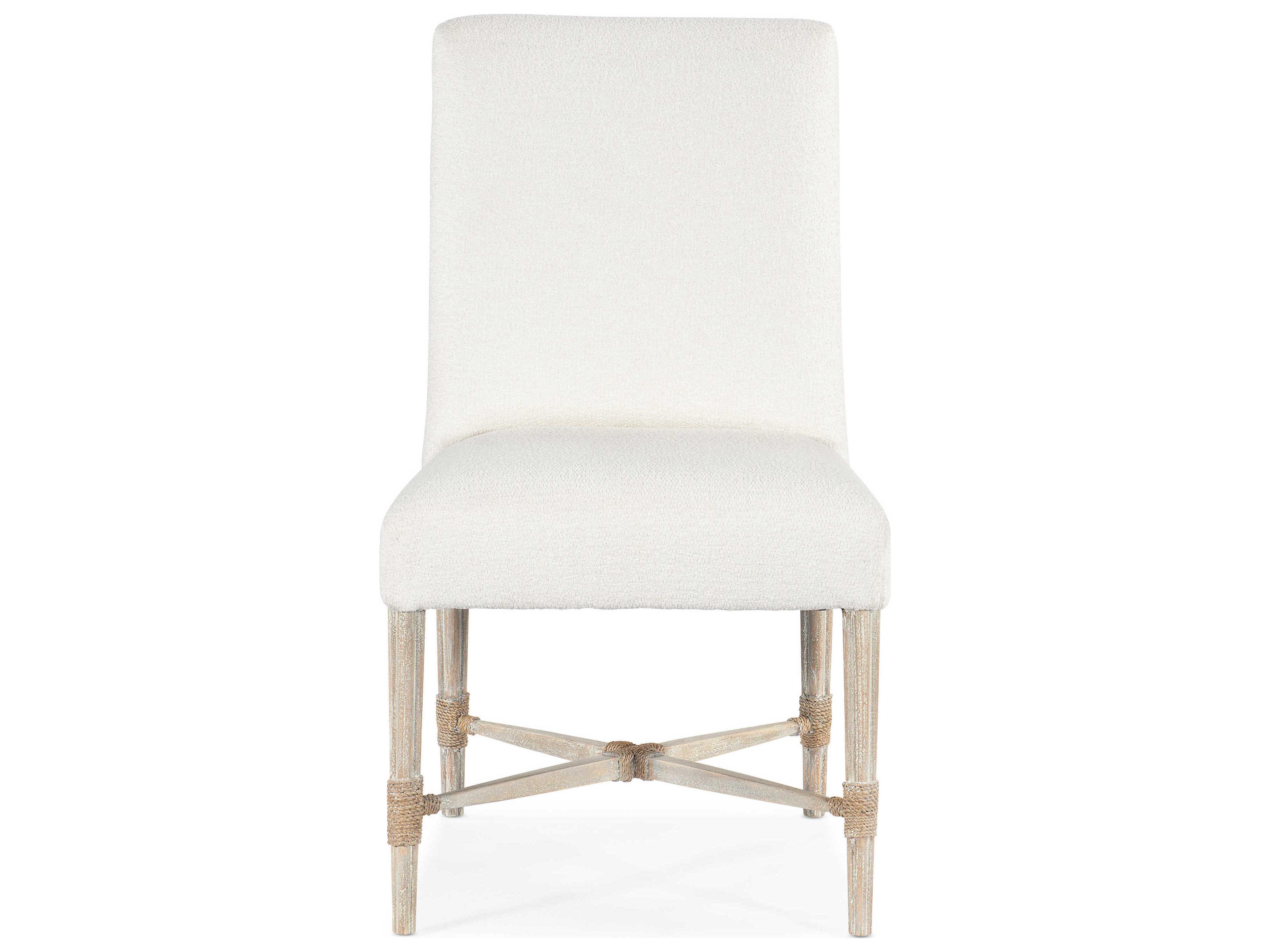 Hooker Furniture Serenity Beech Wood White Upholstered Side Dining Chair