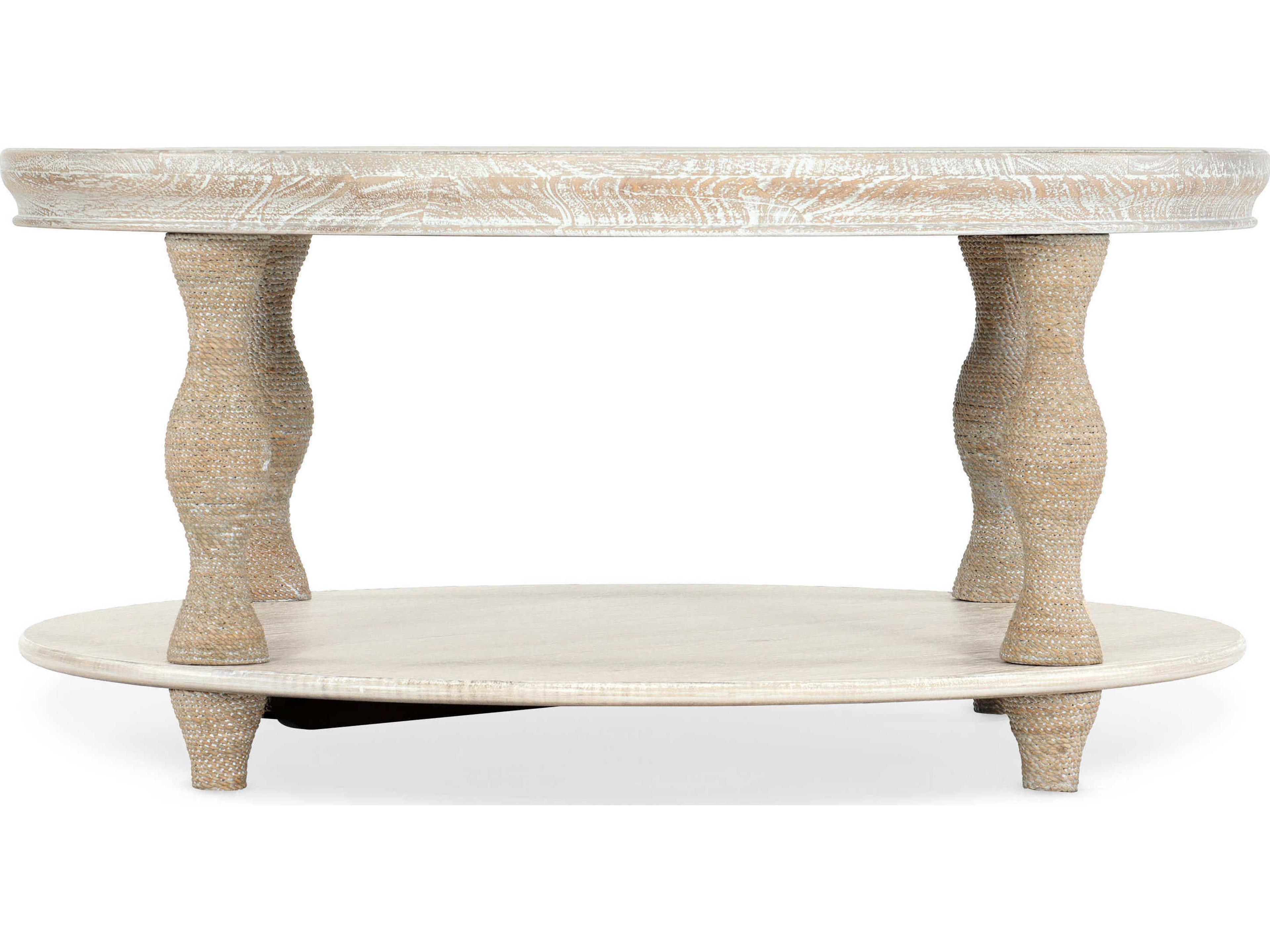 Hooker Furniture Serenity Bahari Round Light Wood Cocktail Table