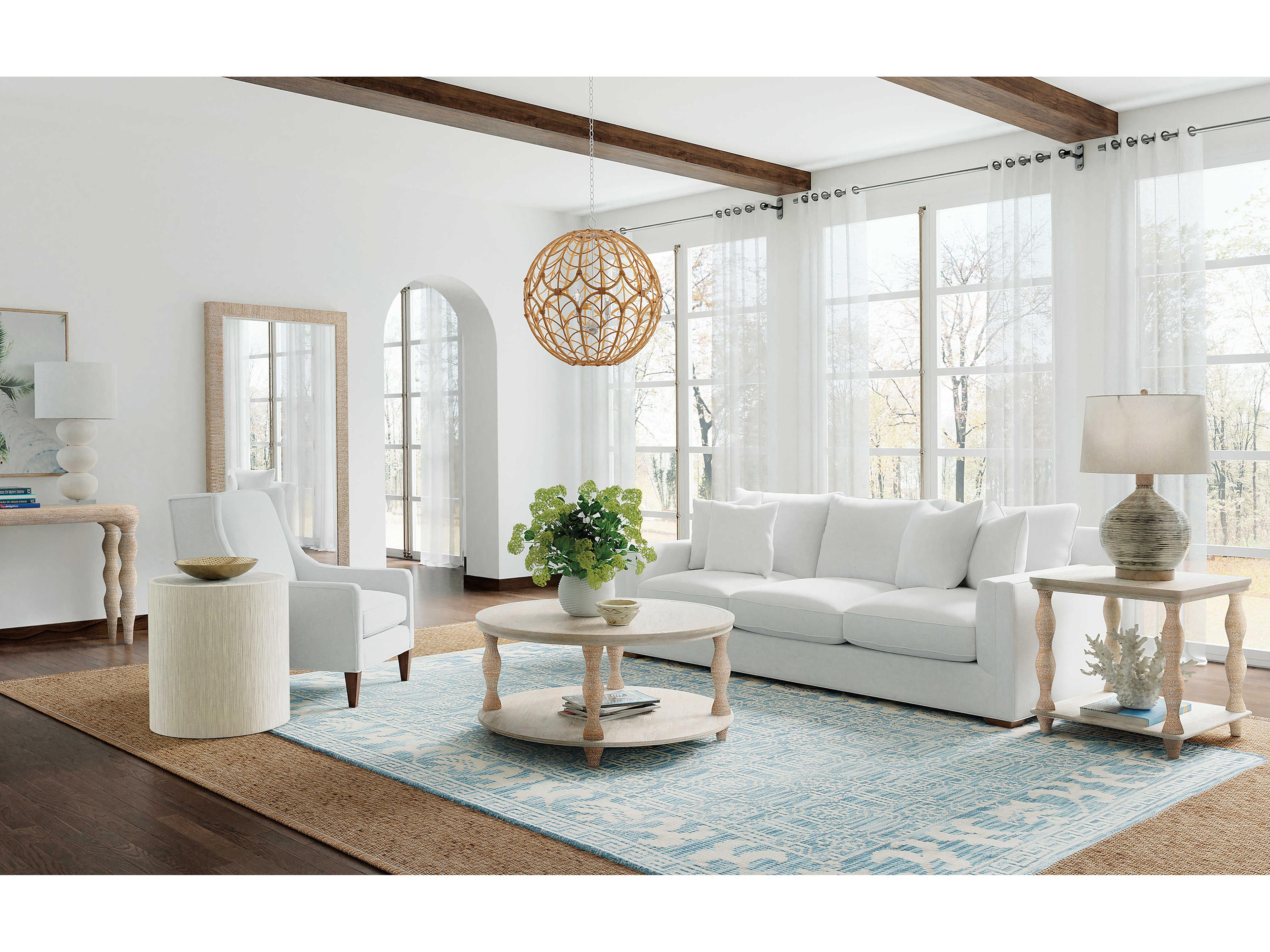 Luxecor Heritage Rectangular Light Wood End Table