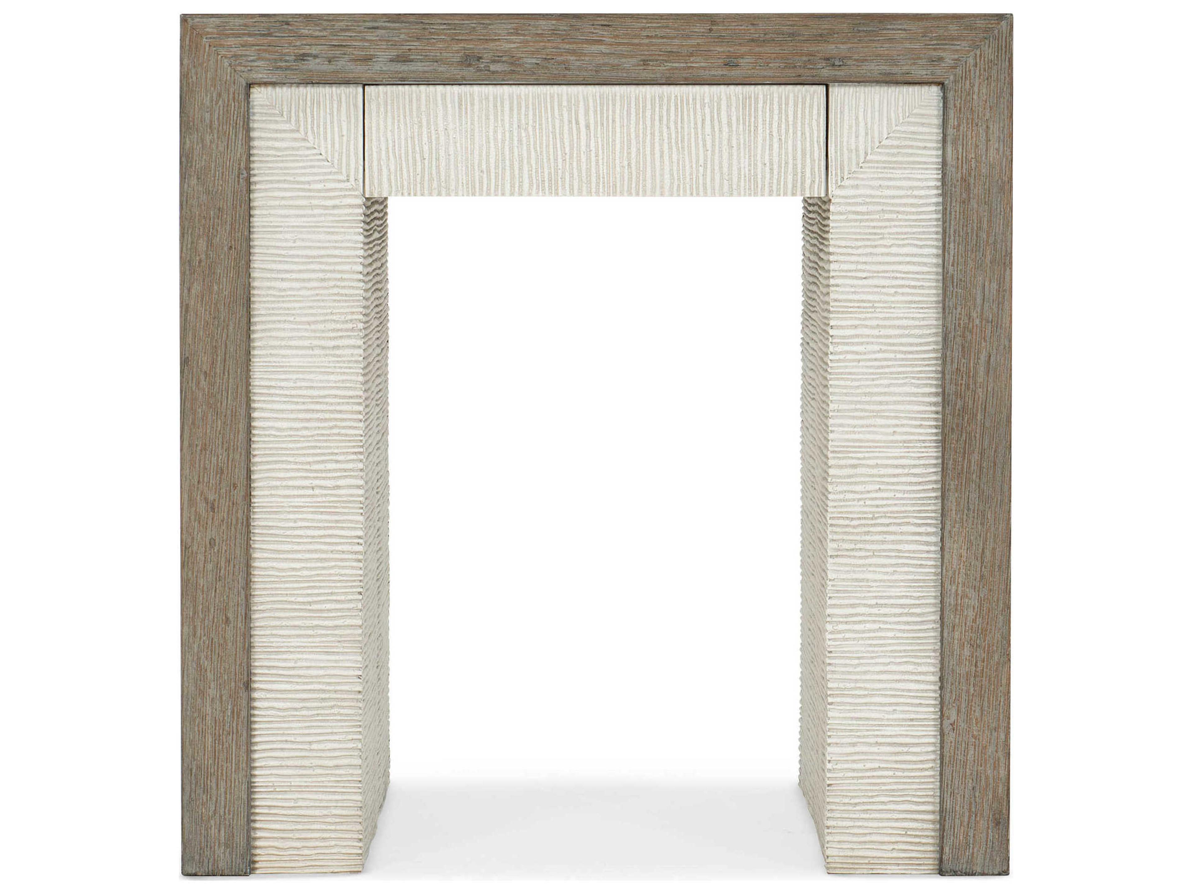 Hooker Furniture Serenity Rectangular Wood Gray End Table