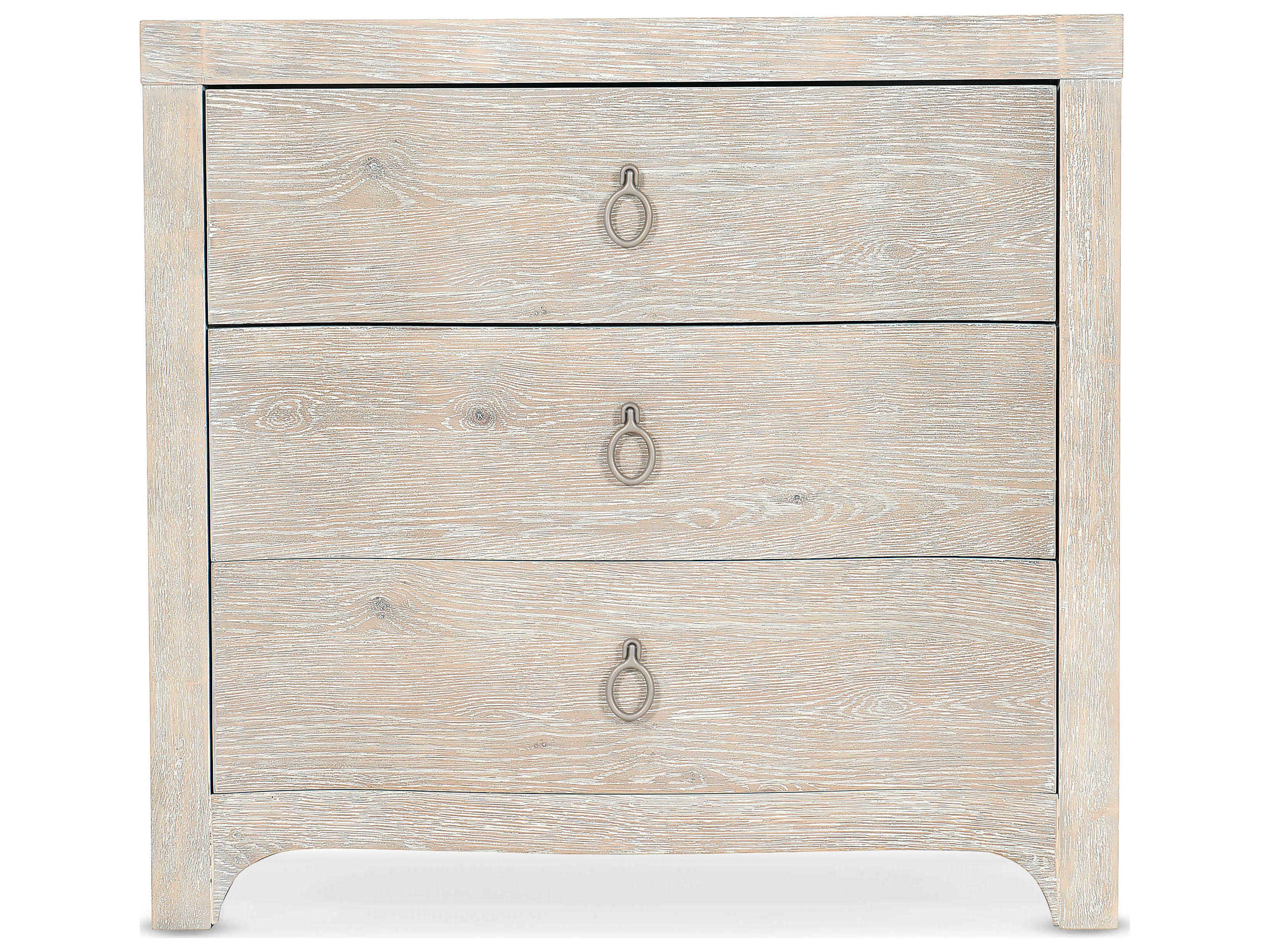 Luxecor Heritage Antigua 3-Drawers White Oak Wood Nightstand