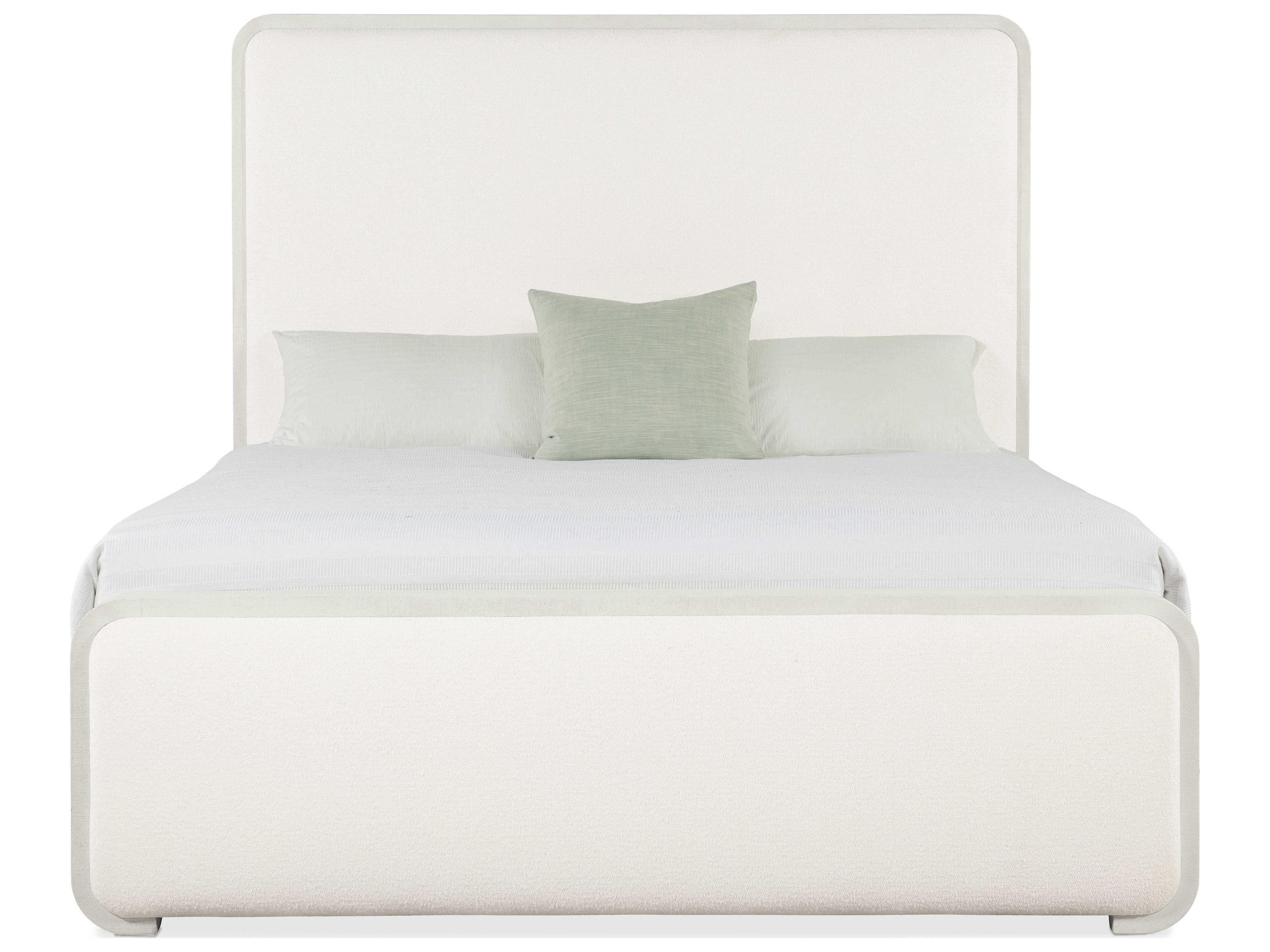 Hooker Furniture Serenity Ashore Arctic White Upholstered California King Panel Bed