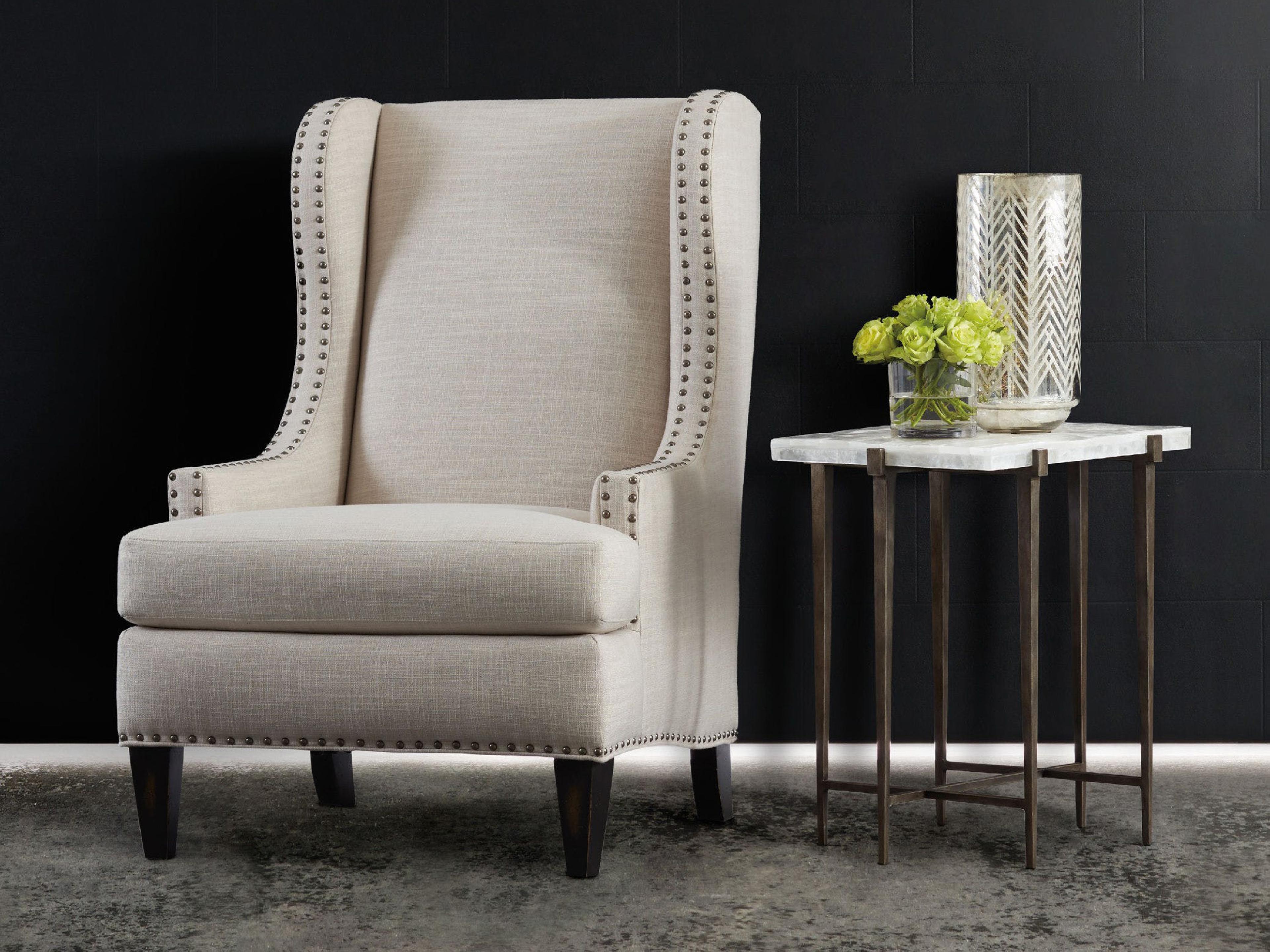 Luxecor Heritage Rectangular Marble White & Tubular Steel End Table