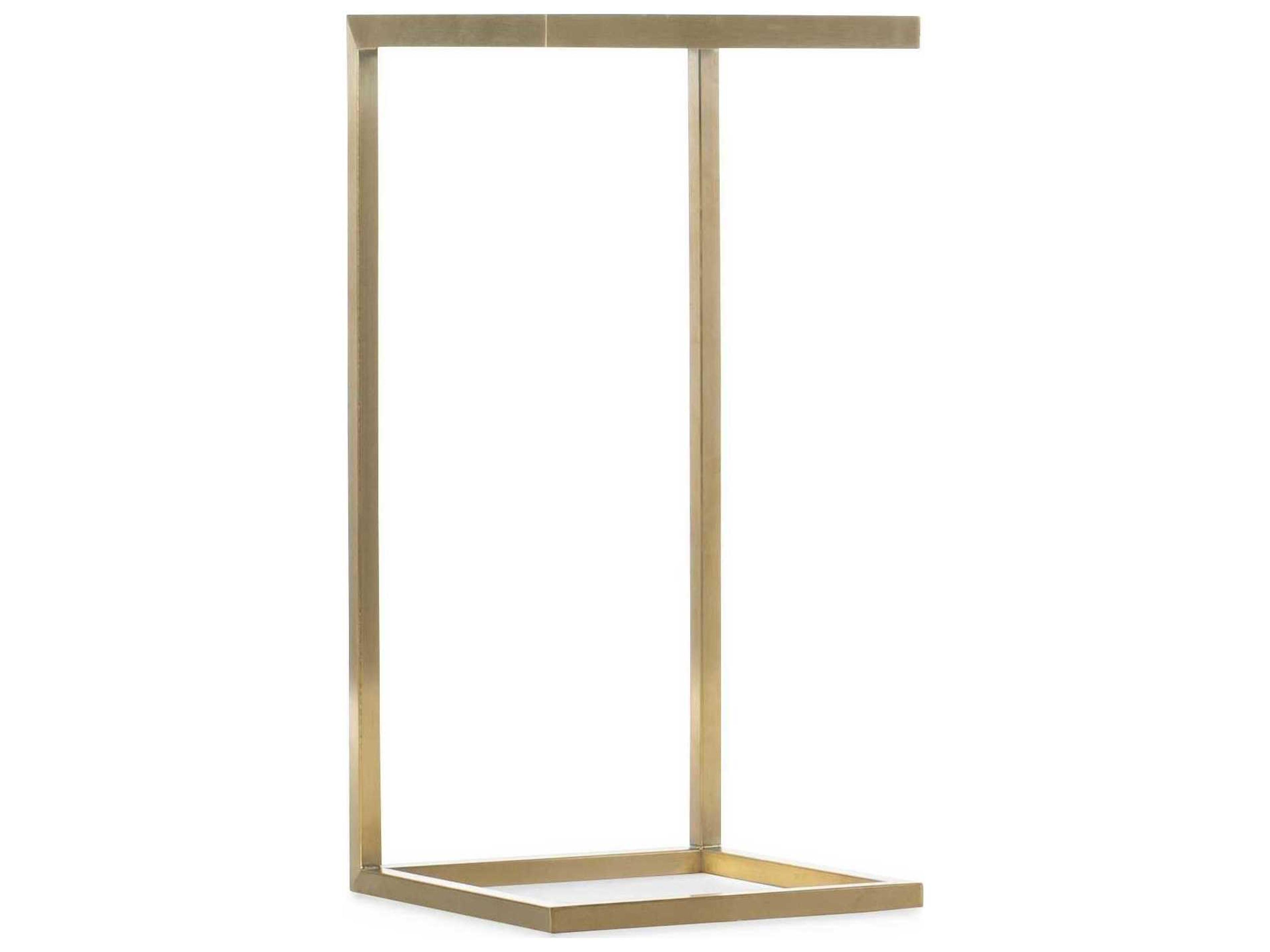Hooker Furniture Melange Square Glass Gold End Table