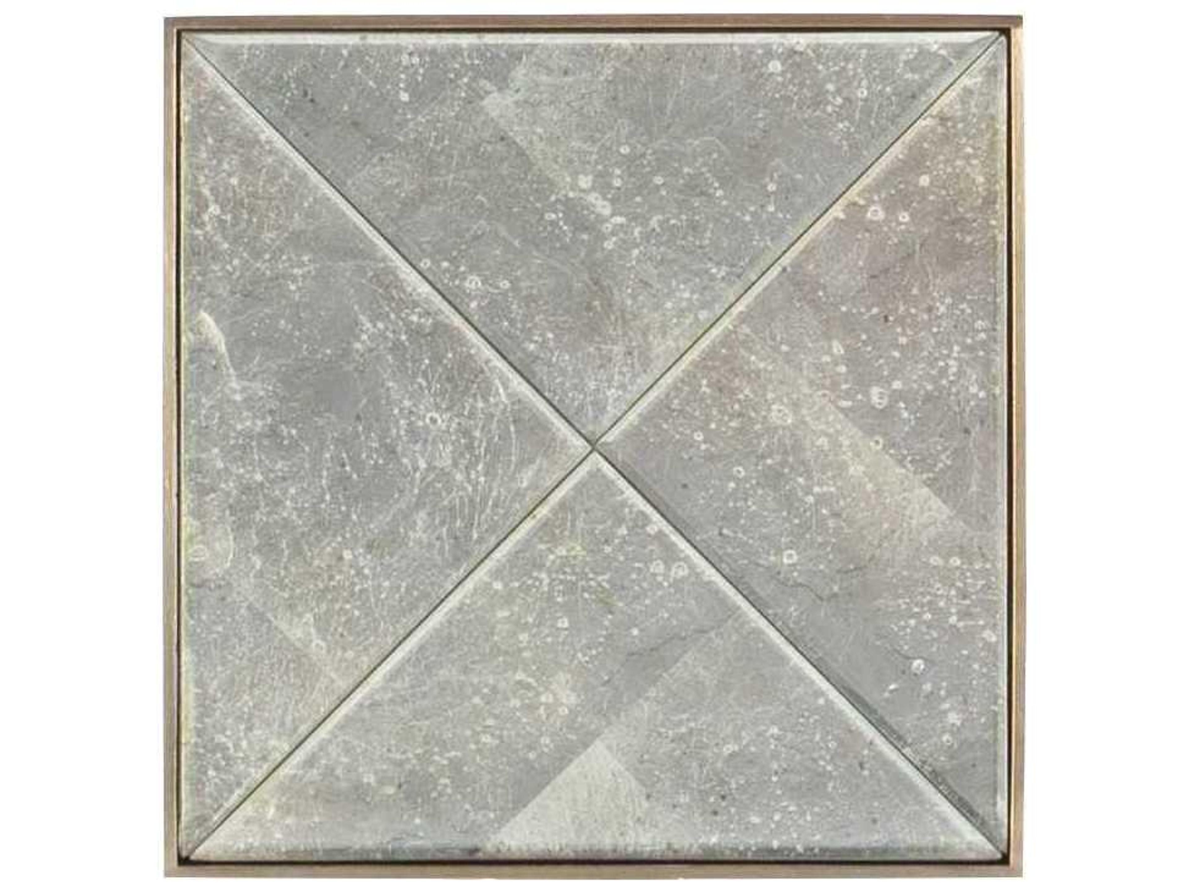 Hooker Furniture Melange Square Glass Gold End Table