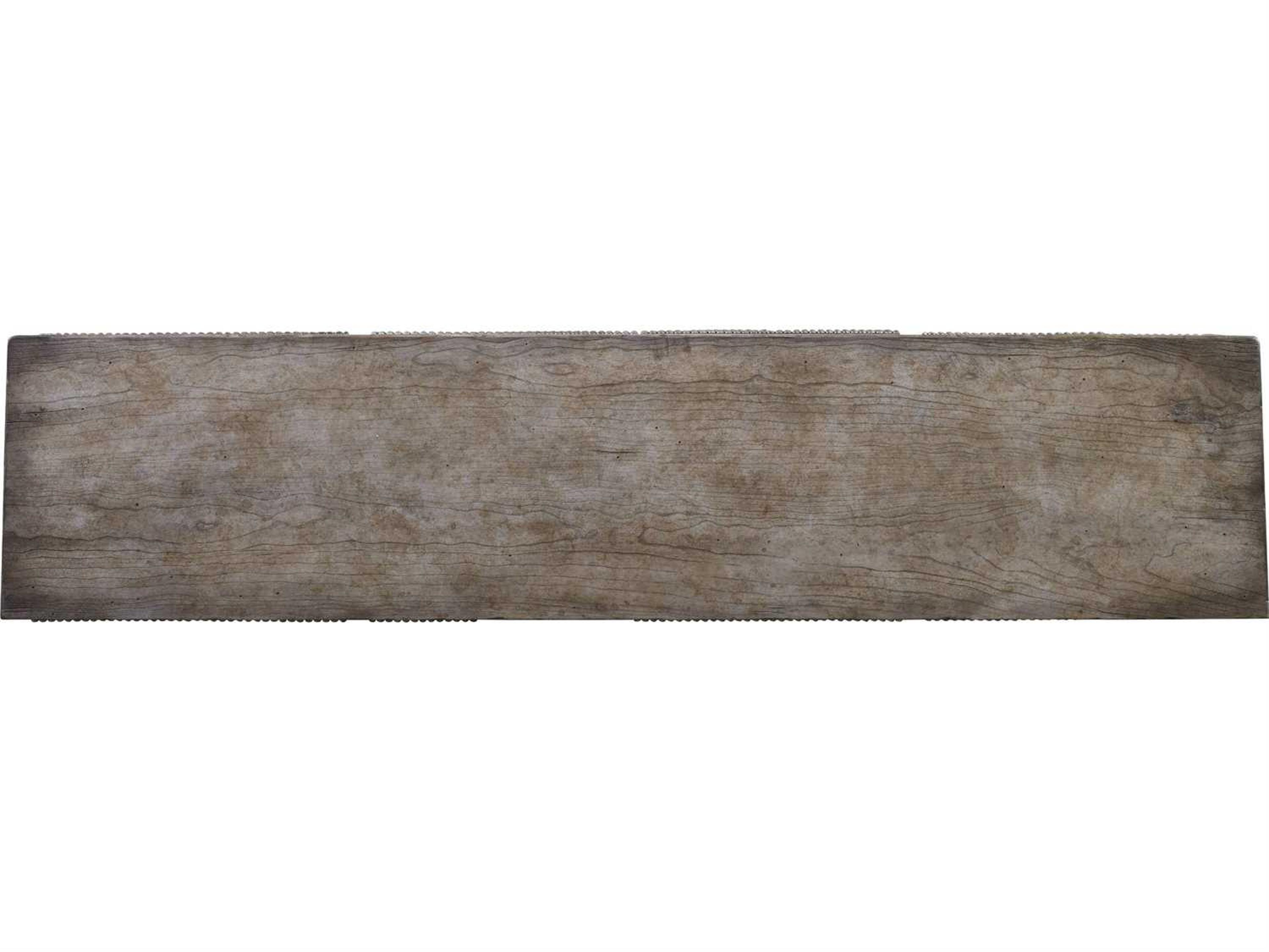 Luxecor Heritage Ravenna Rectangular Wood Rustic Gray With Cherry Top Console Table