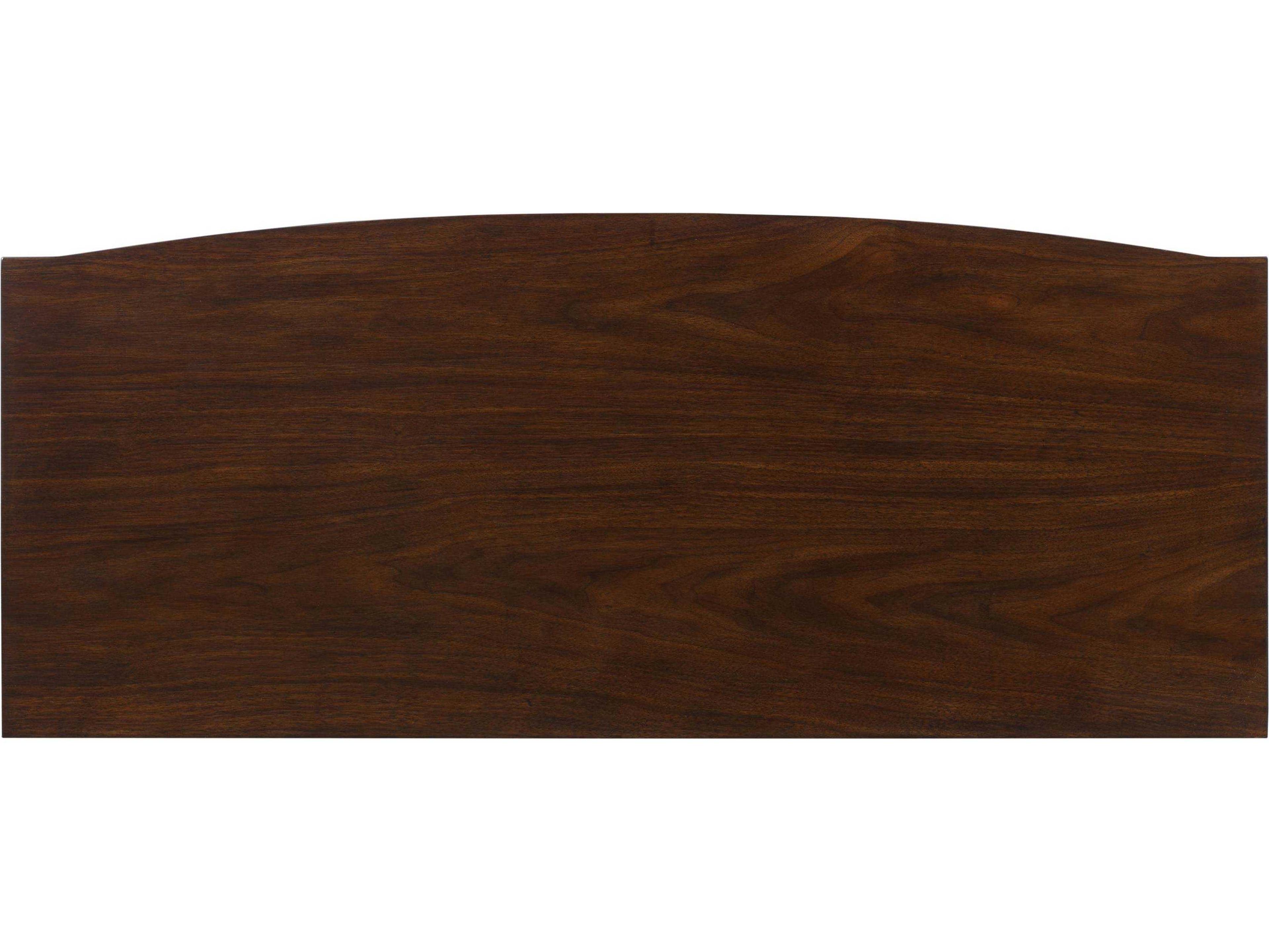 Luxecor Heritage Medallion Rectangular Dark Wood Console Table