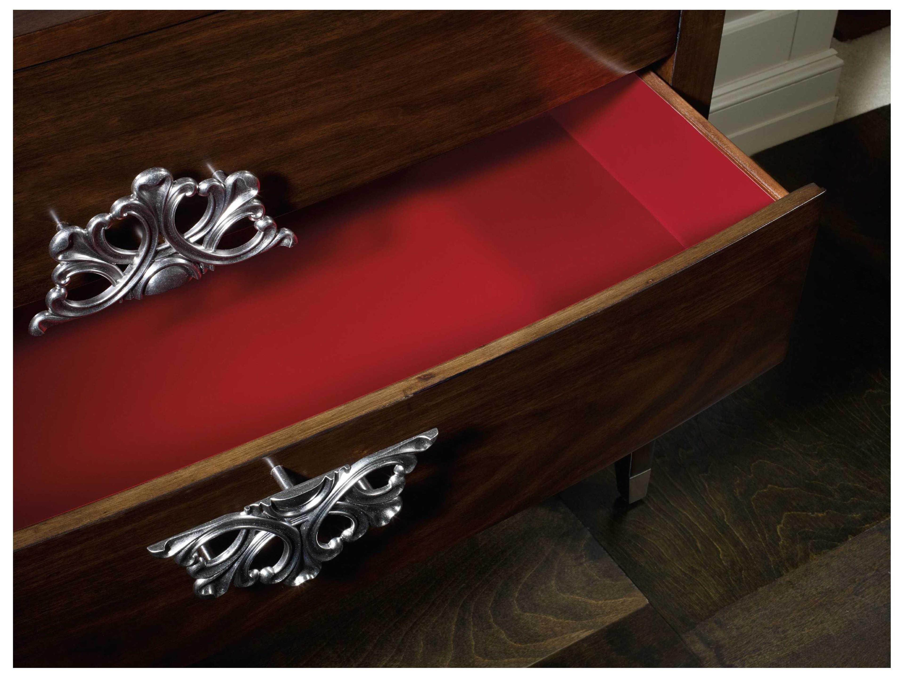 Luxecor Heritage Medallion Rectangular Dark Wood Console Table