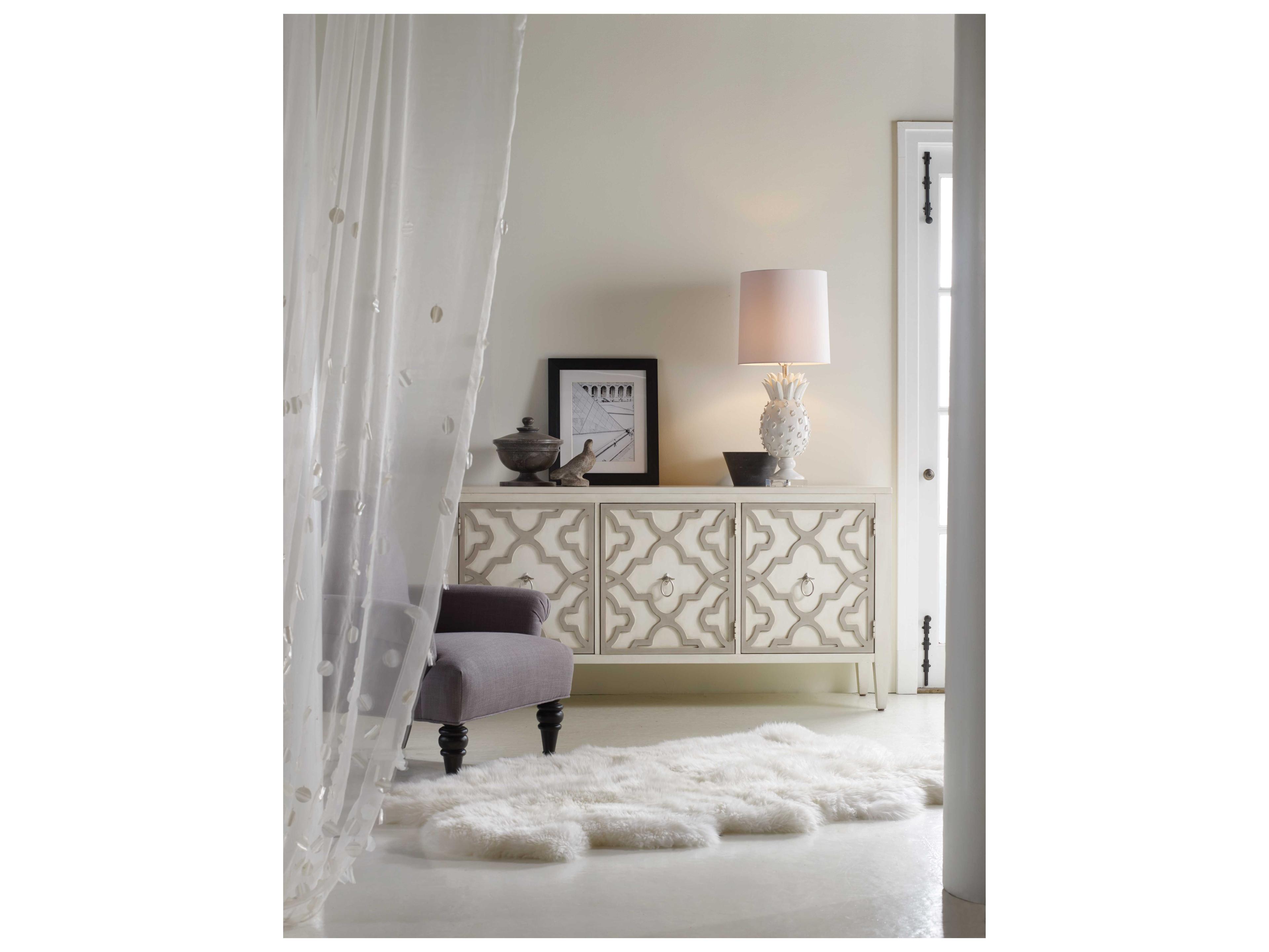 Luxecor Heritage Miranda 72" Hardwood White Credenza Sideboard