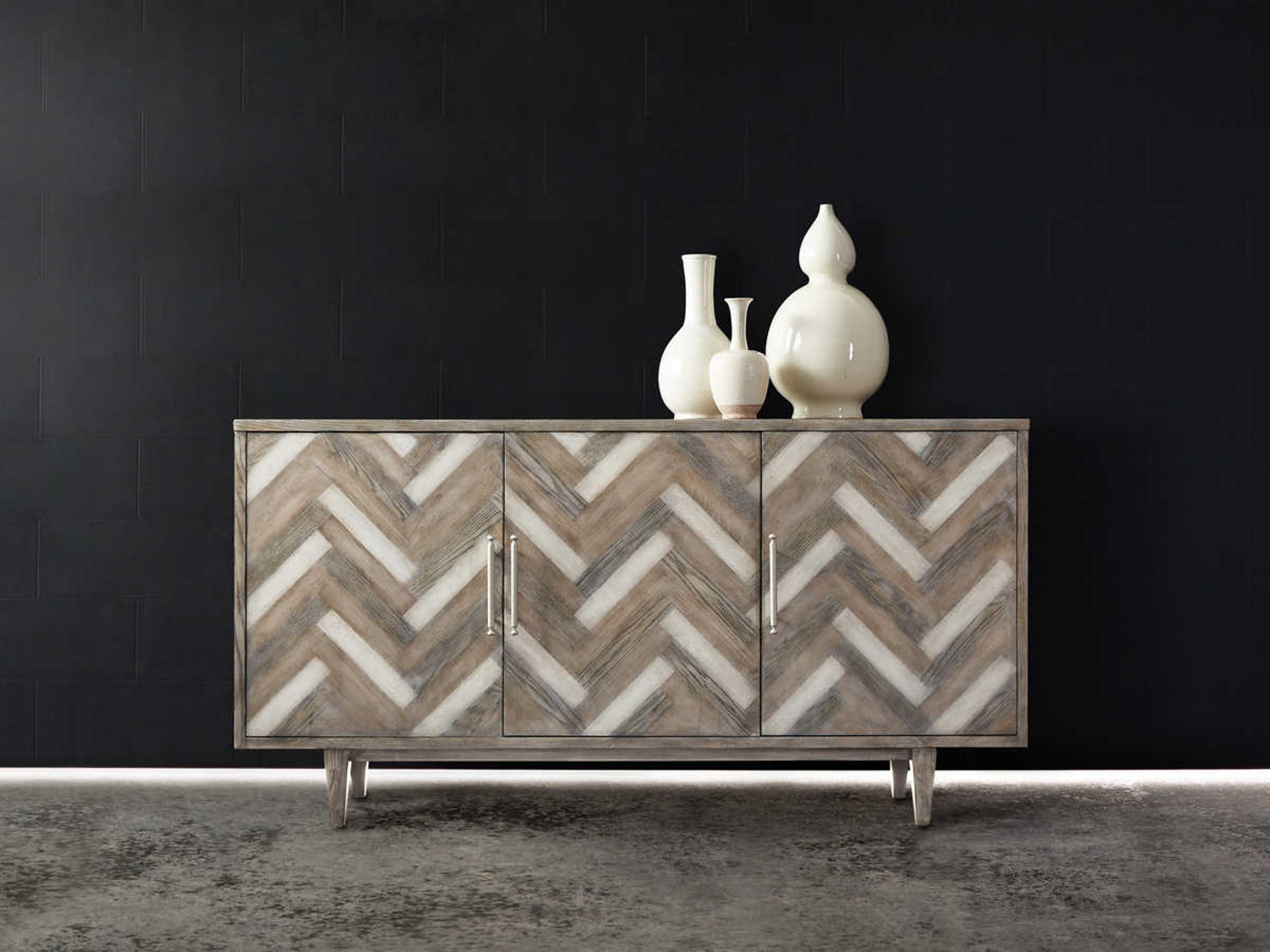 Hooker Furniture Melange Natural Beauty 70" Hardwood Wood Media Console