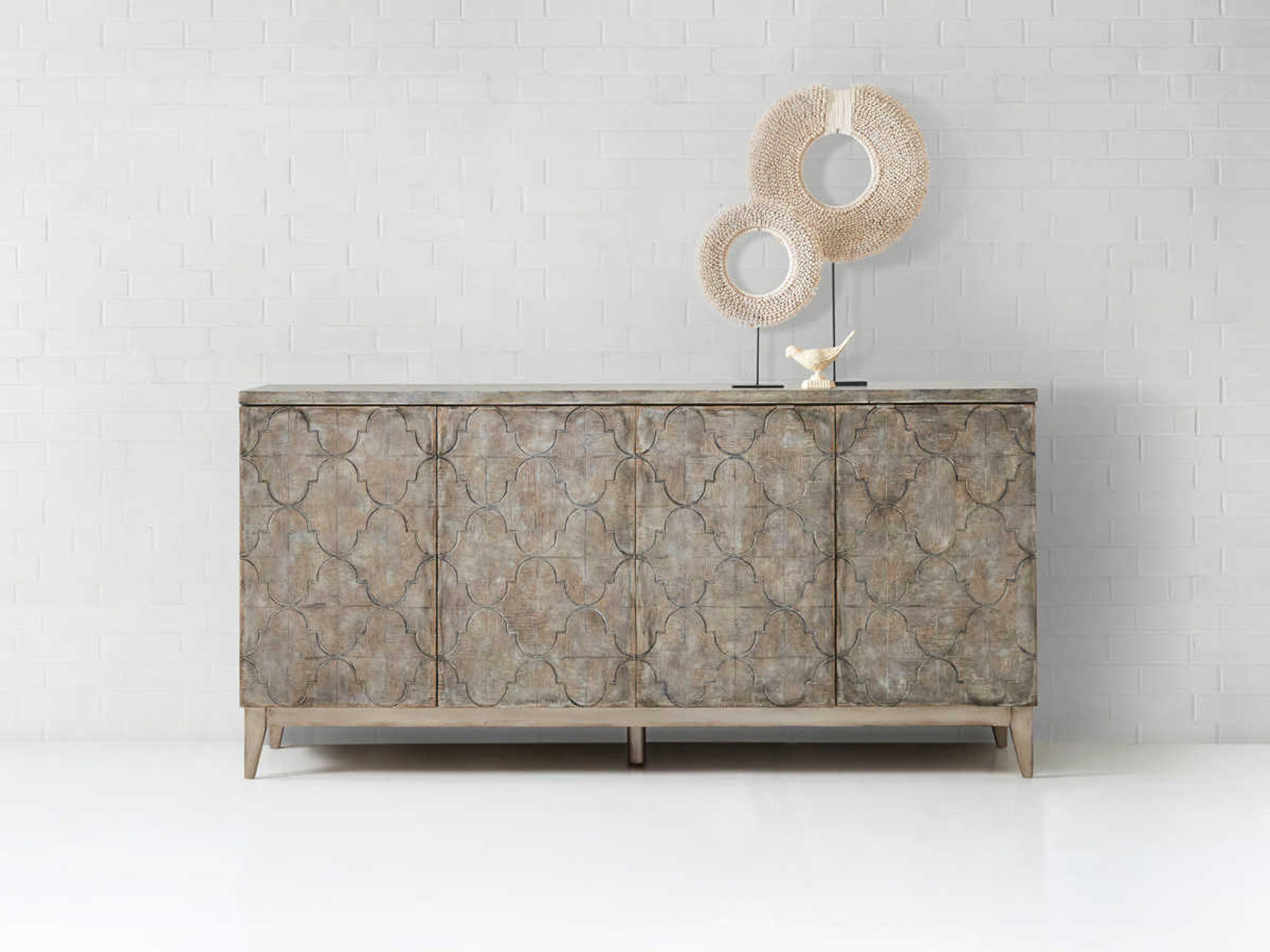 Luxecor Heritage Fairfax 72" Hardwood Wood Media Console