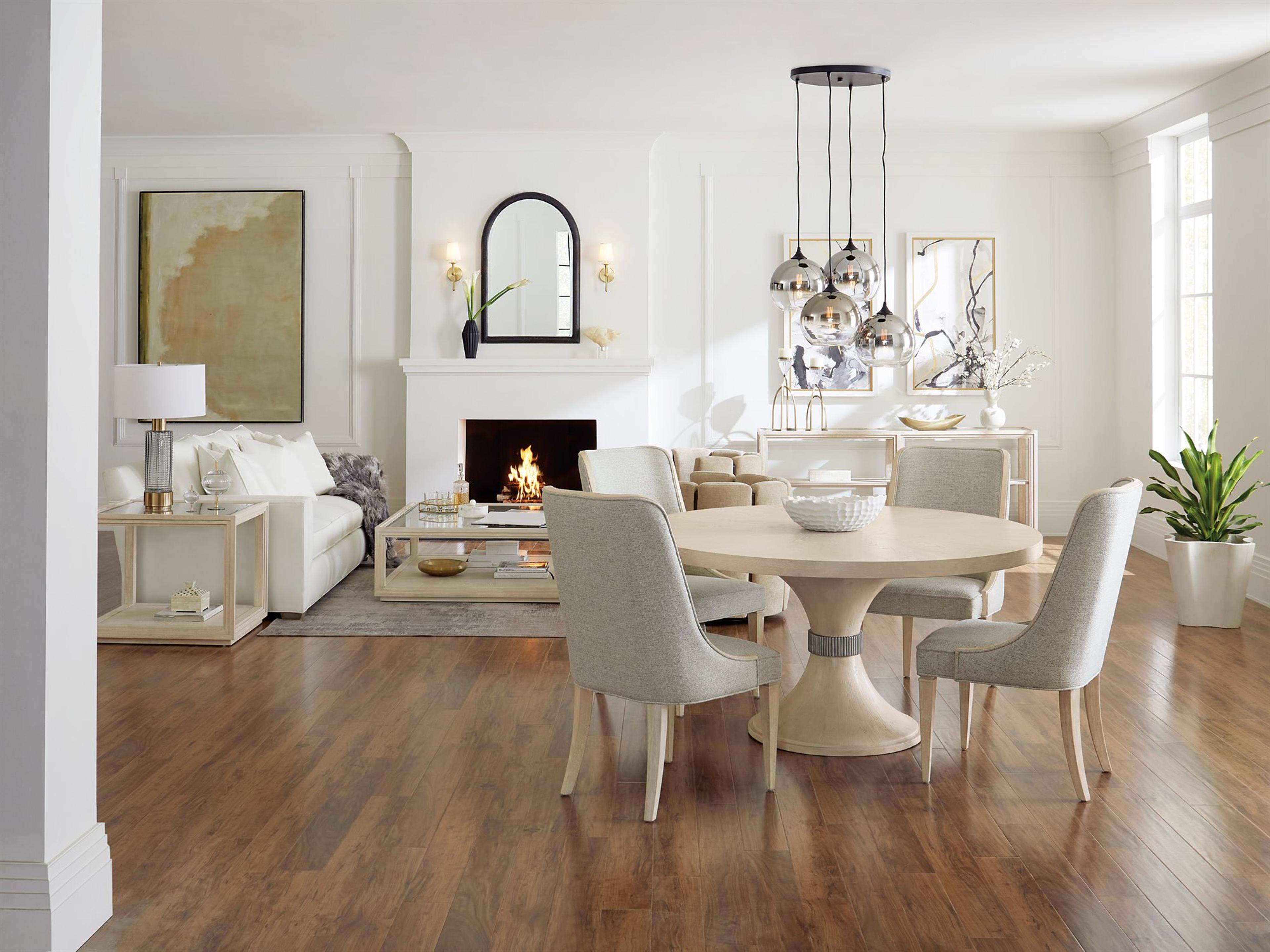 Nouveau Chic Oak Wood Dining Room Set