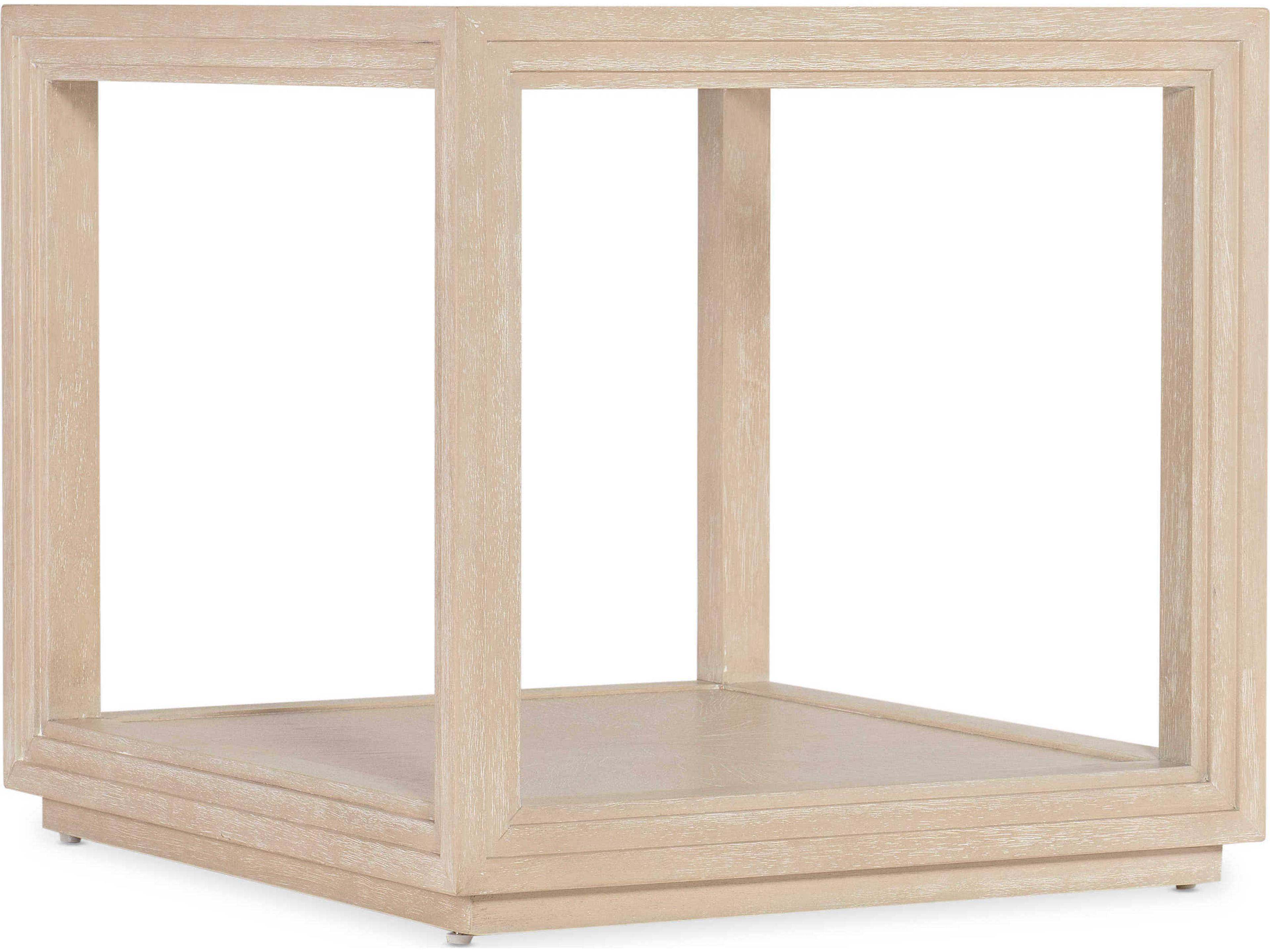 Nouveau Chic Rectangular Glass Sandstone End Table