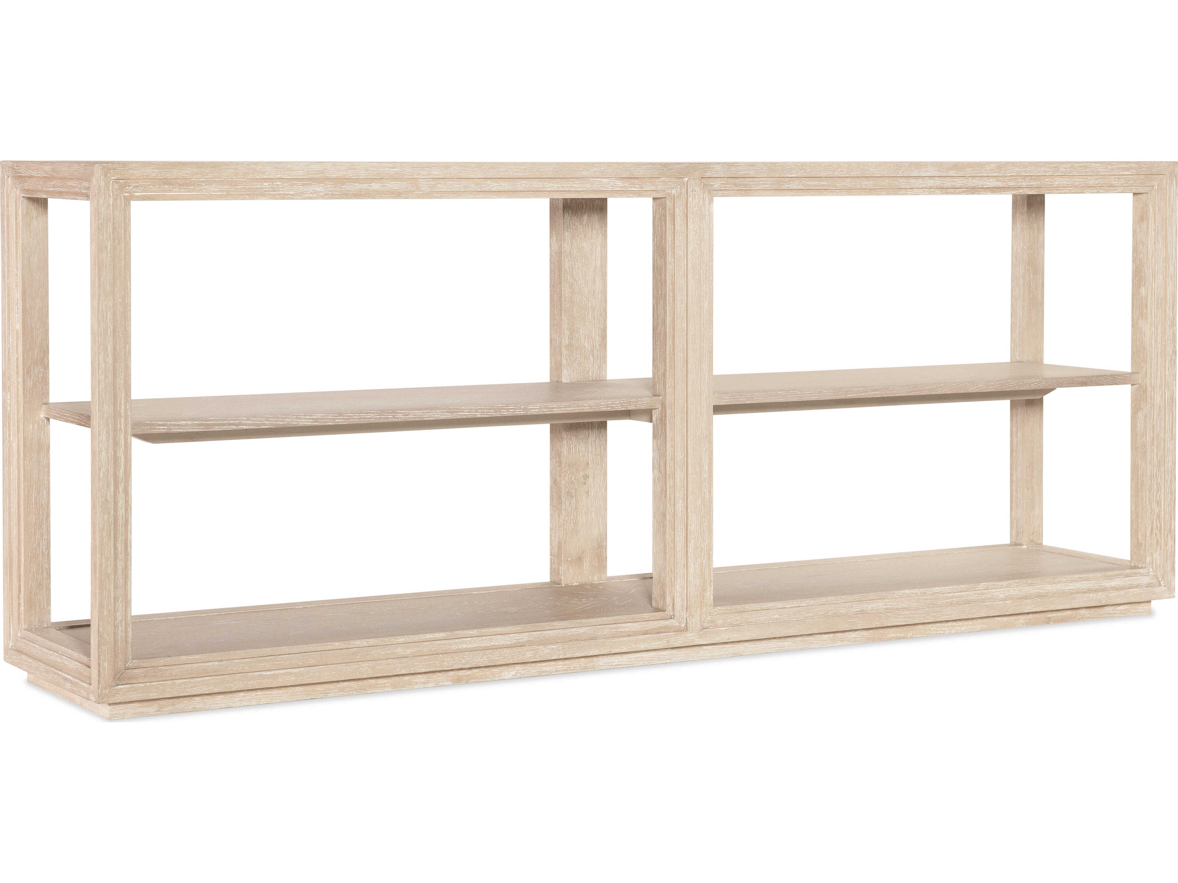 Nouveau Chic Rectangular Wood Sandstone Console Table