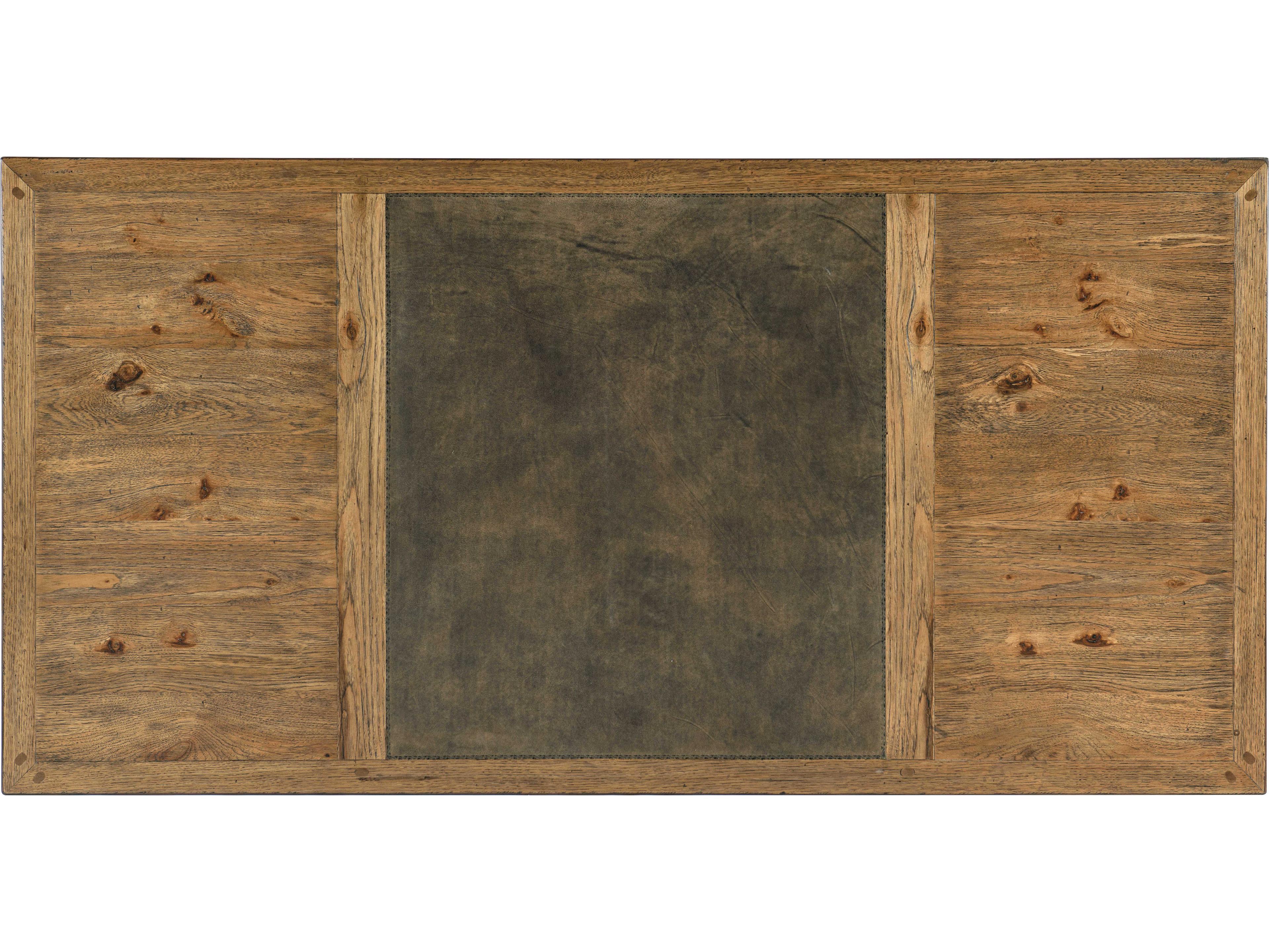 Luxecor Heritage Vintage Natural Brown Executive Desk