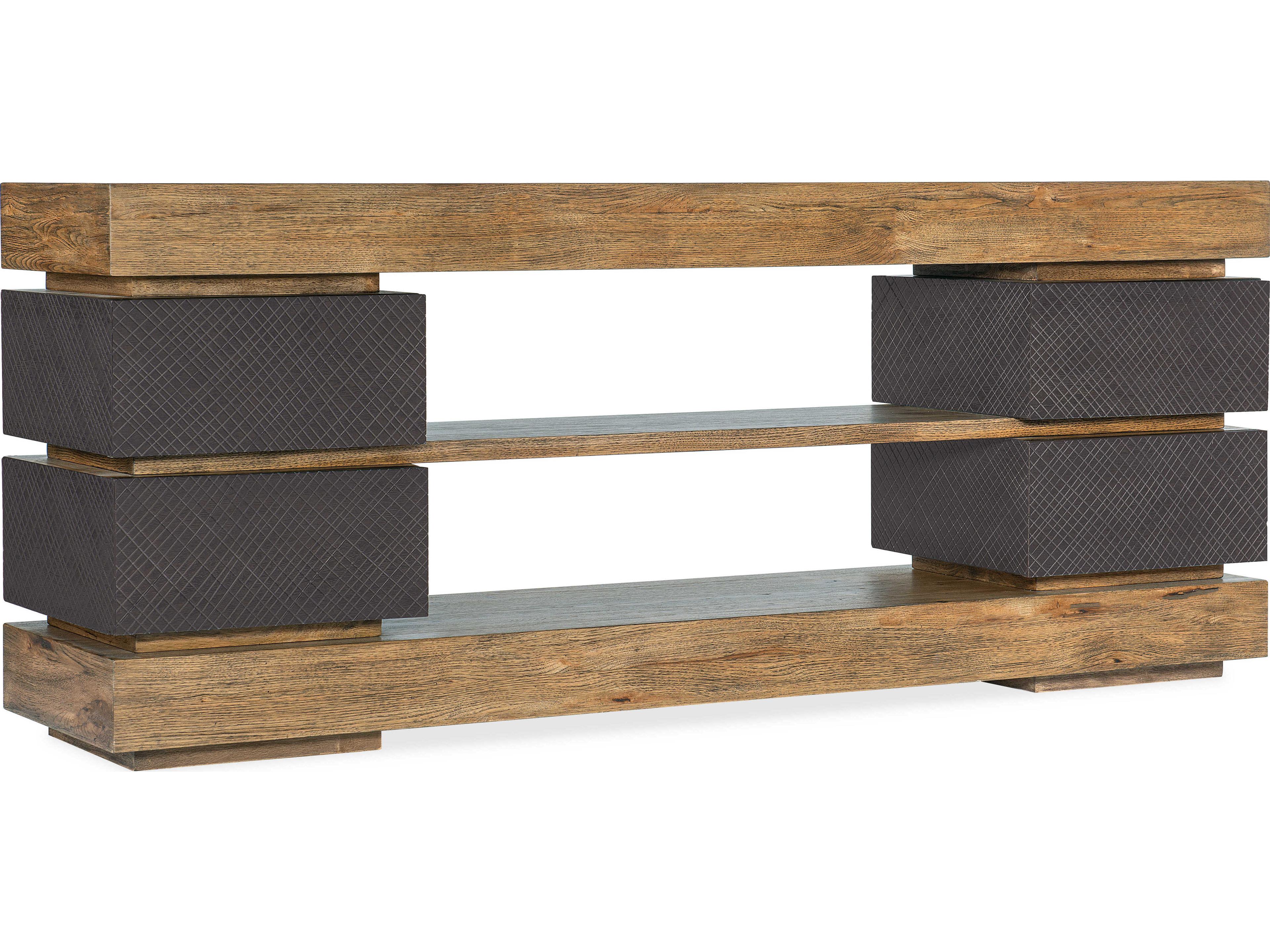 Hooker Furniture Big Sky Rectangular Wood Natural Gray Console Table