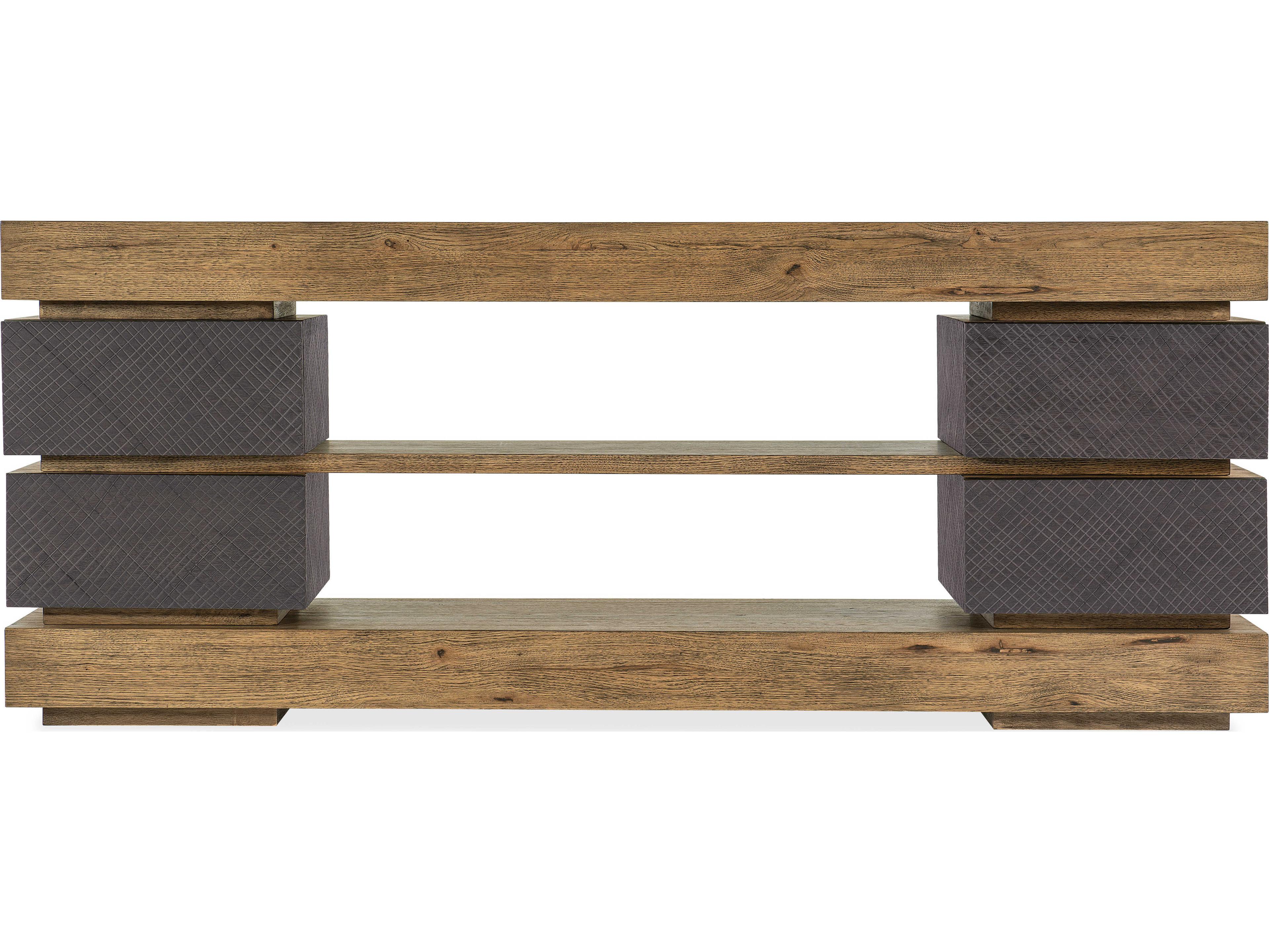 Hooker Furniture Big Sky Rectangular Wood Natural Gray Console Table