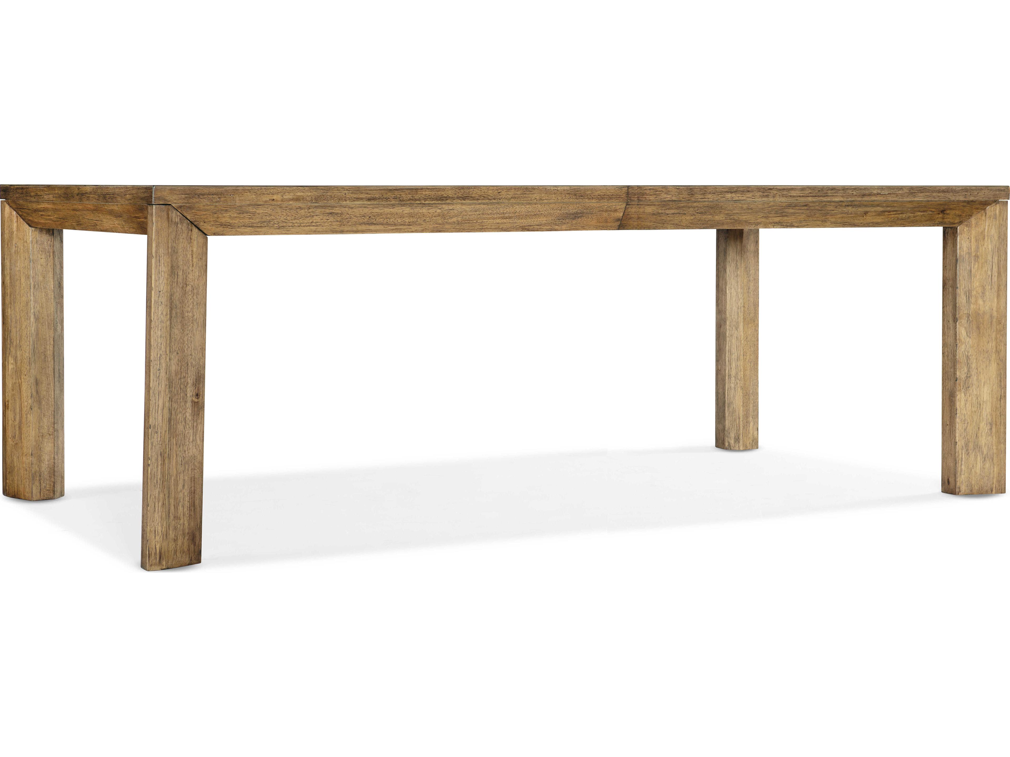 Big Sky Extendable Rectangular Wood Vintage Natural Dining Table